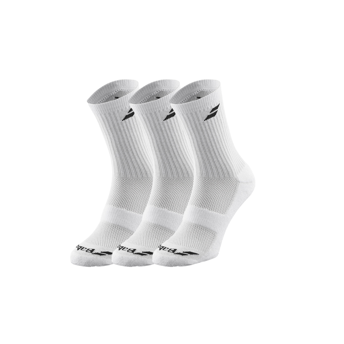 Babolat 3 Pairs Pack Socks Unisex, White