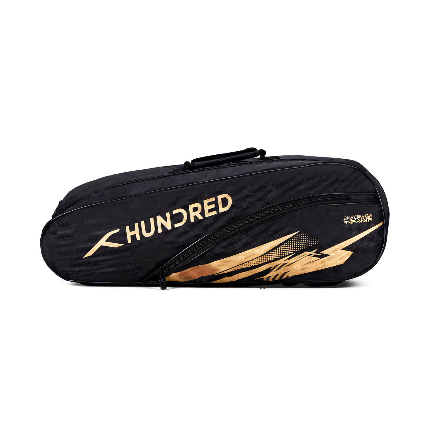 Hundred Cosmogear Badminton Kitbag - Black Black 6 Racket Luggage Hundred