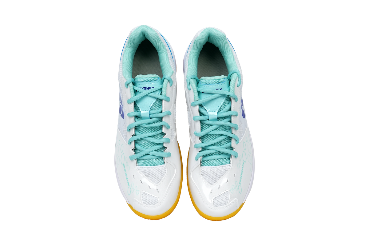 Yonex SHB101EX Power Cushion 101 Badminton Shoe Unisex - White/Mint Badminton Shoes Yonex