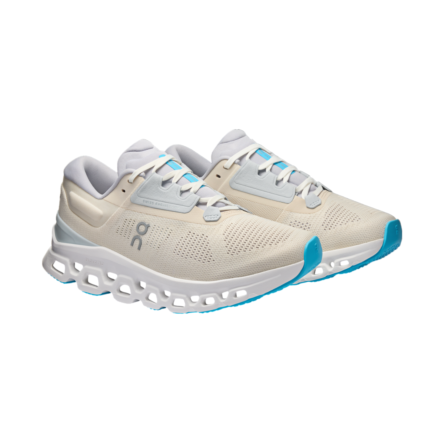 On Cloudstratus 3 Running Shoes Women - Cream/Arctic Running Shoes On Running