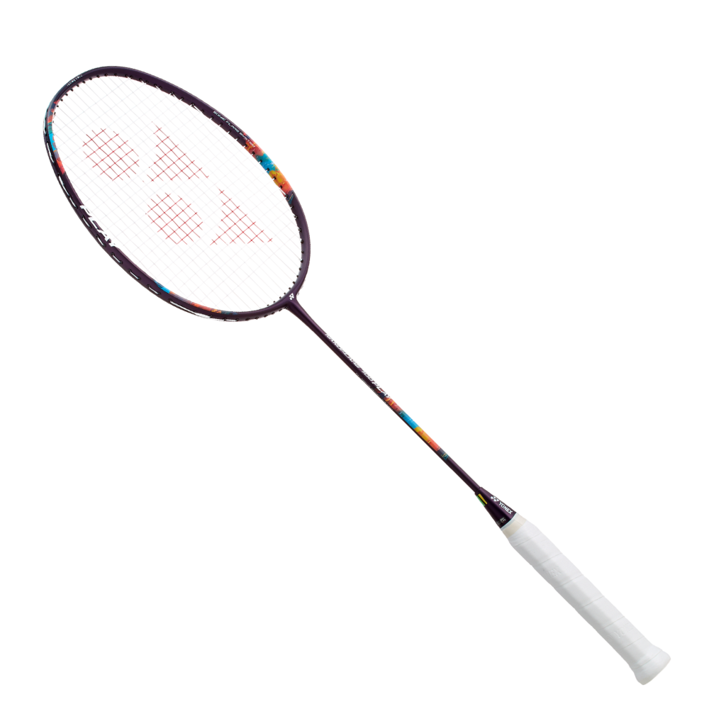 Yonex Nanoflare 700 Play Badminton Racket, Purple, back view