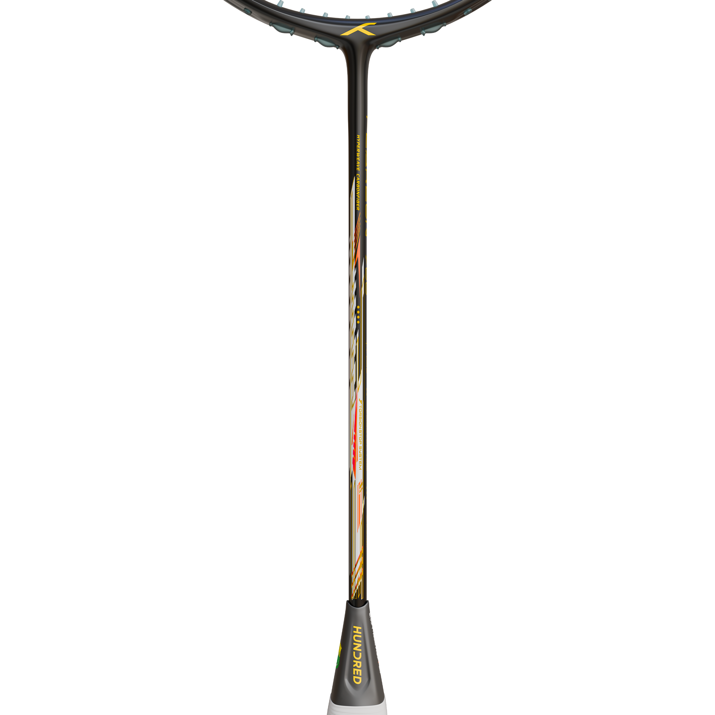 Hundred Flareon 700 Badminton Racket - Black/Orange