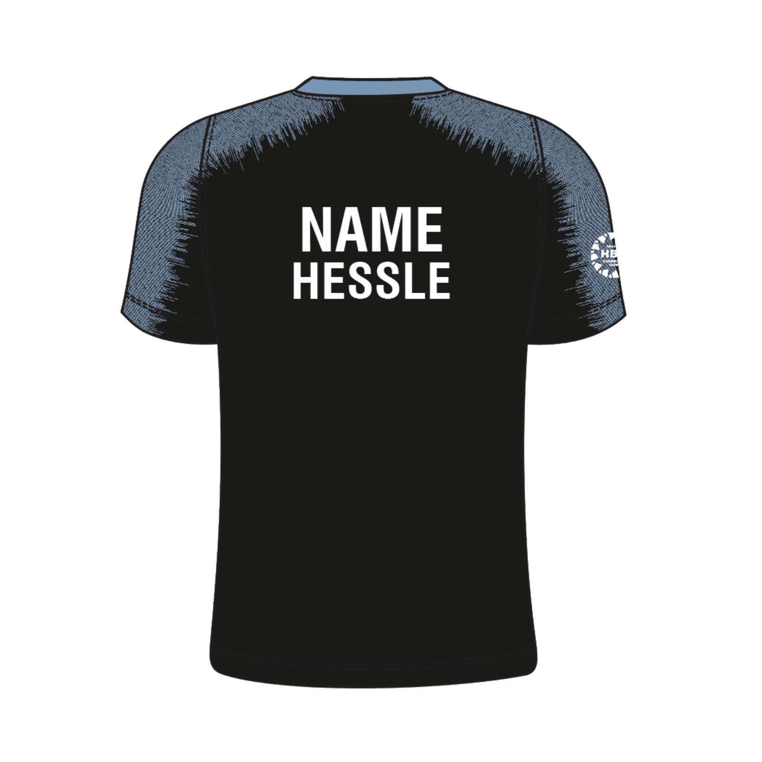 Hessle and District Badminton Club T007 Steel Crew Neck T-Shirt Men - Black/Indigo/Blue