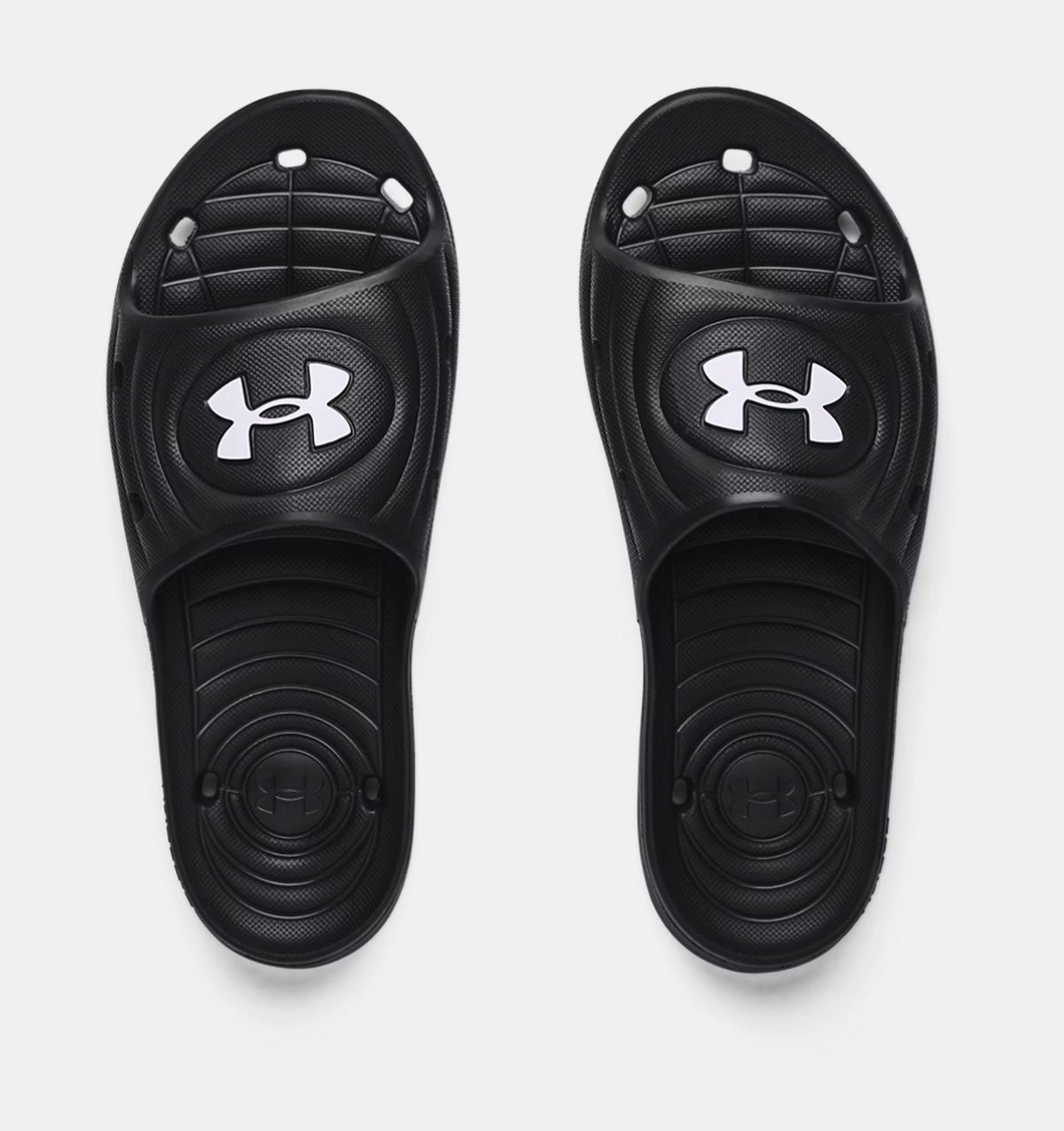 UA Locker IV Slides 3023758 Men (Black) UK8 shoes Under Armour
