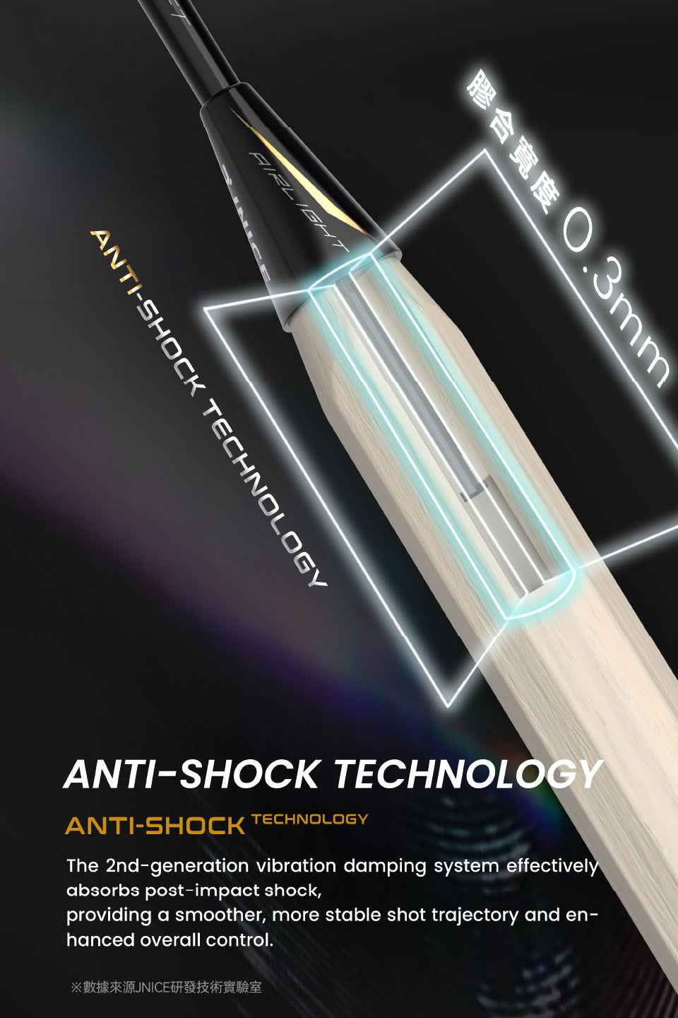 Jnice Air Muramasa Pro 5UG6 Badminton Racket Unstrung - Black Badminton Rackets JNICE