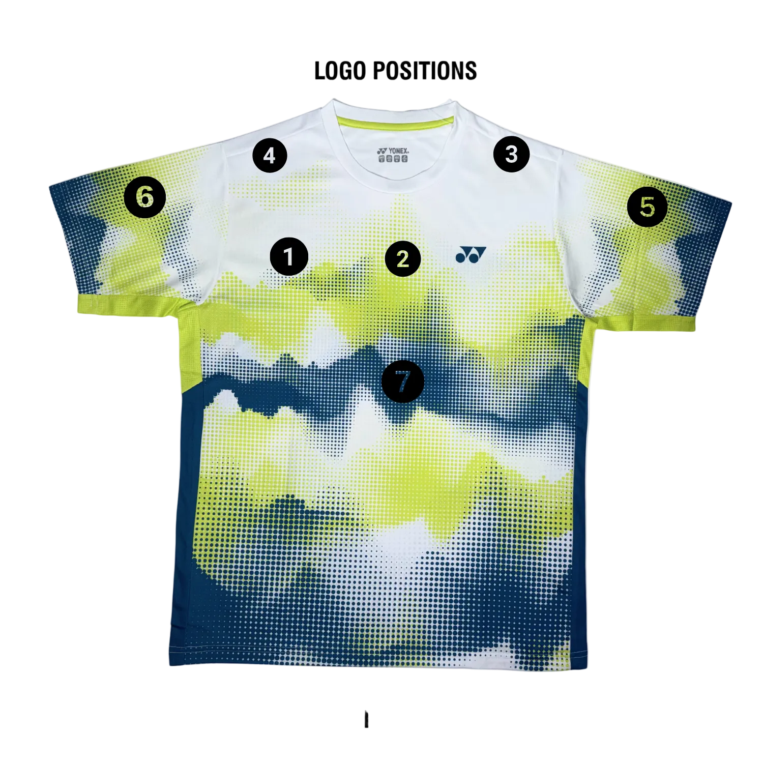Yonex YTM 12 Mystic Mountains Crew Neck T-Shirt Unisex - White Clothing Yonex