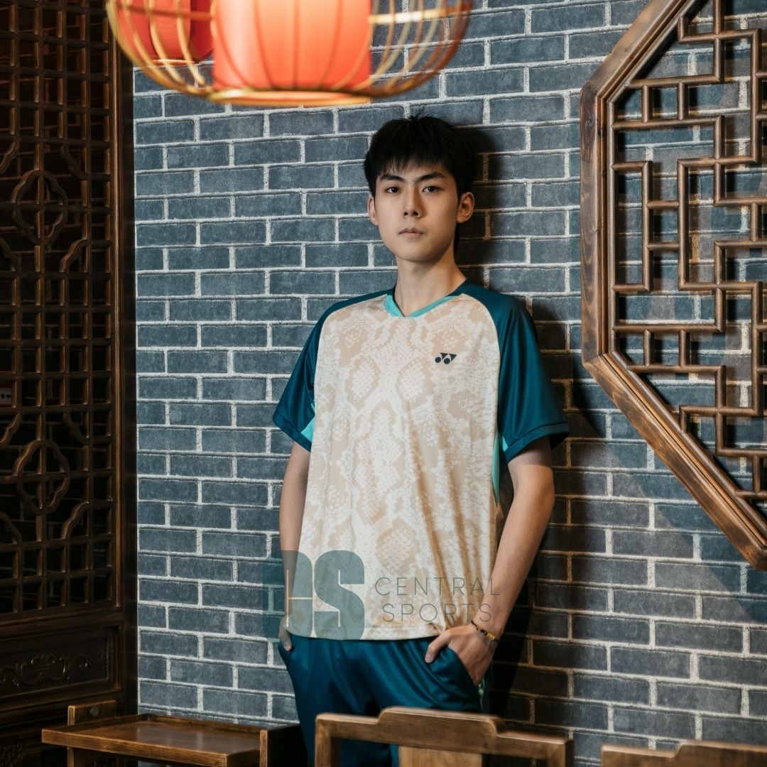 Yonex Snakeskin Game Top Mens Jade Clothing Yonex