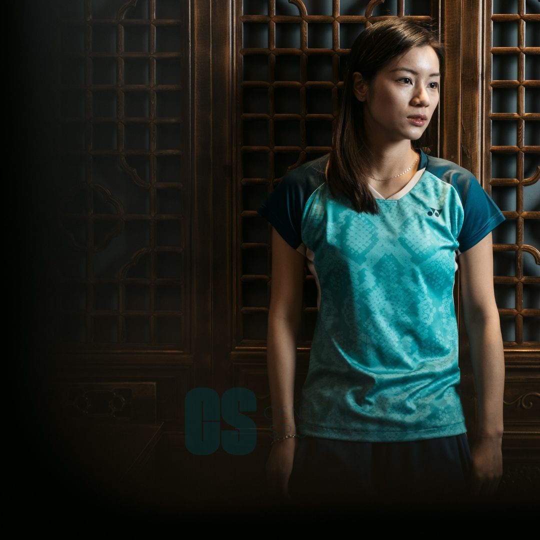 Yonex Snakeskin Game Top Womens Ivory