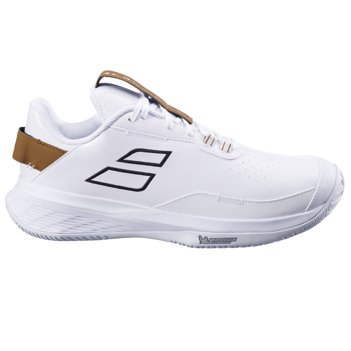 Babolat SFX Evo All Court Wimbeldon 2025 Tennis Shoes Men, White/After Dark, front view