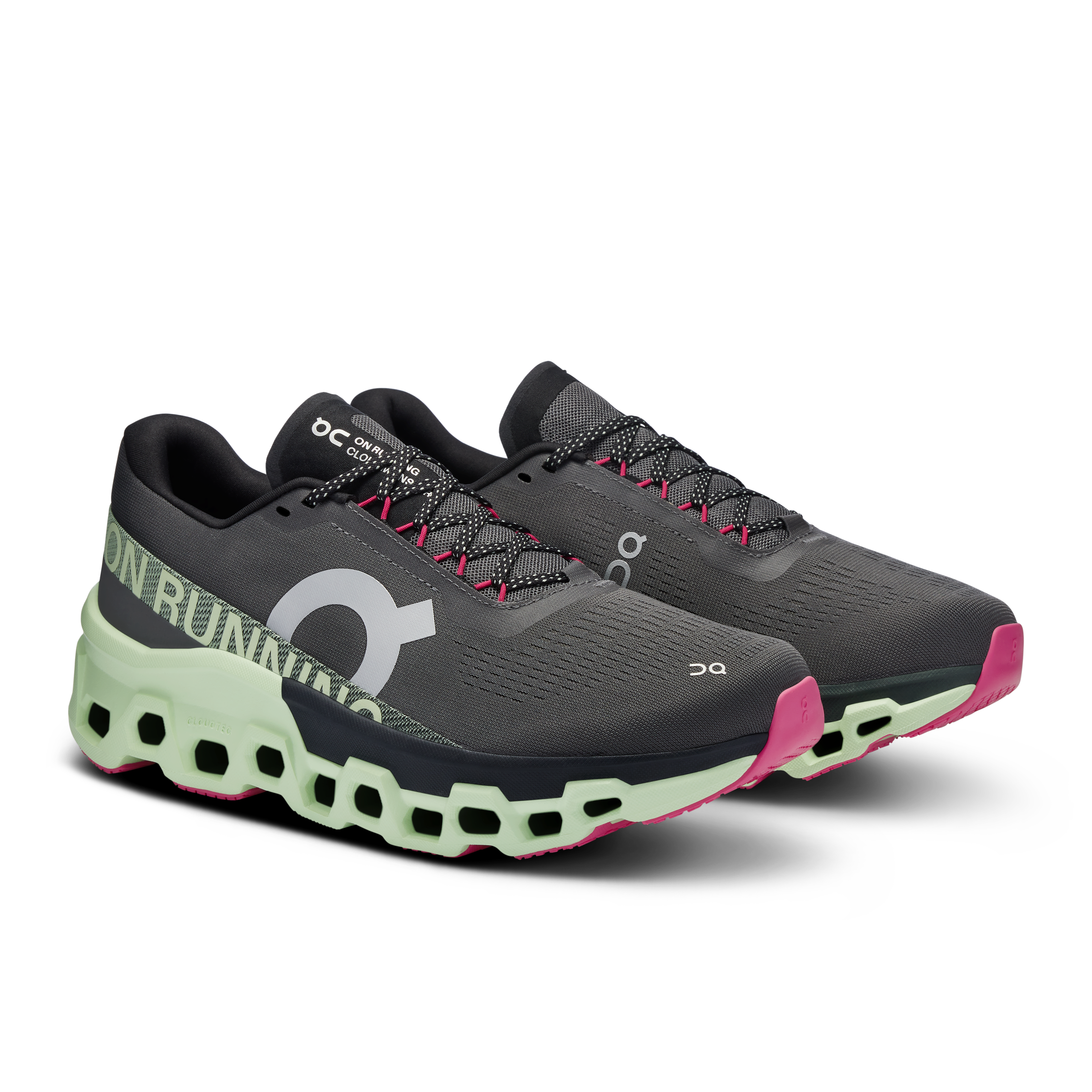 On Cloudmonster 2 Running Shoes Men - Asphalt/Lima Running Shoes On Running