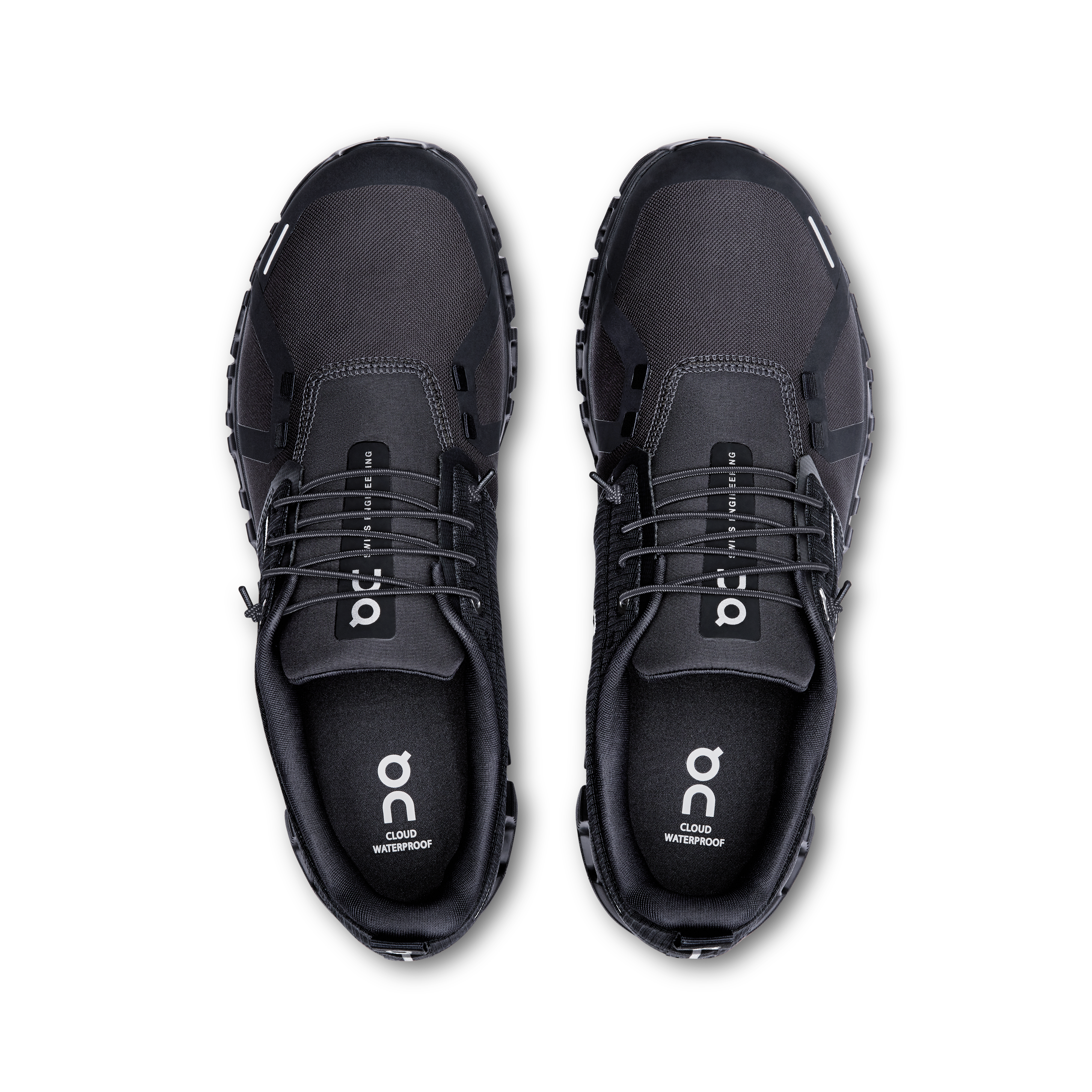 On Cloud 6 Waterproof Running Shoes Men - Black/Black