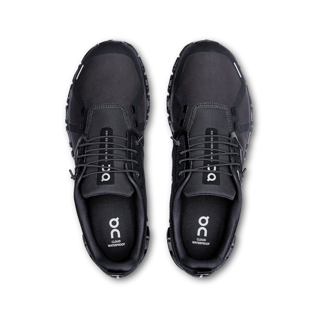 On Running Cloud 6 Waterproof Running Shoes Men - Black/Black Running Shoes On Running