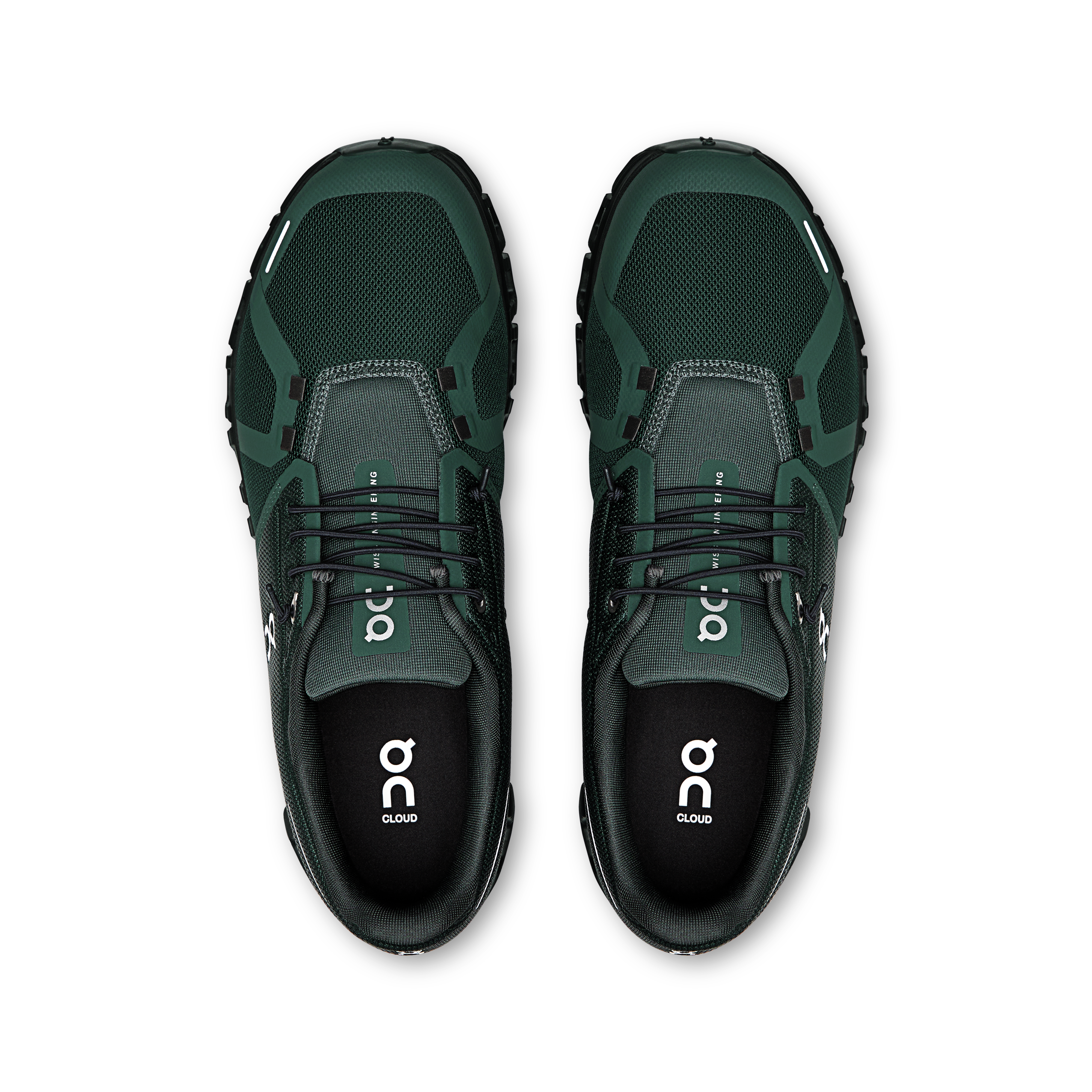 On Cloud 6 Running Shoes Men - Evergreen/Black