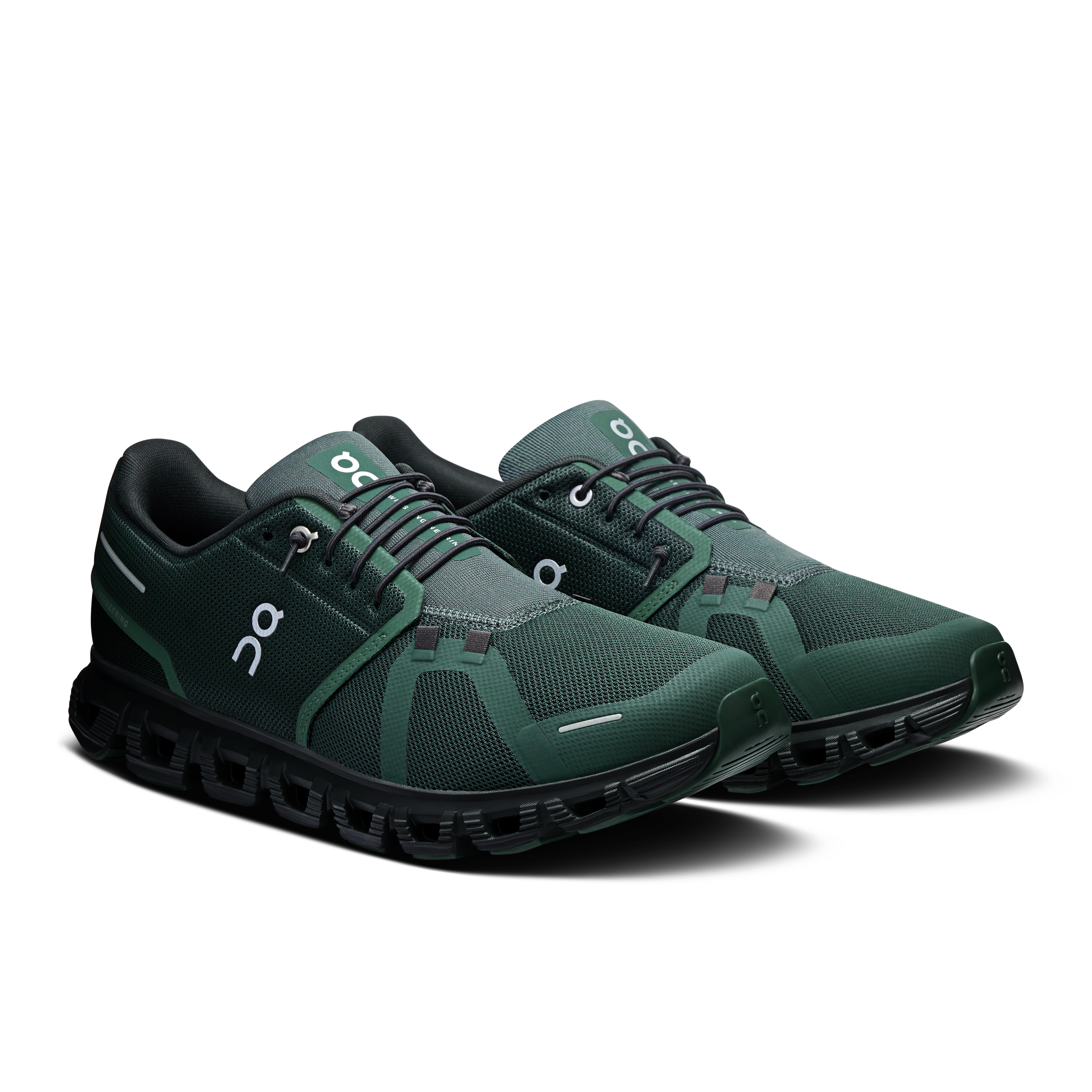 On Cloud 6 Running Shoes Men - Evergreen/Black