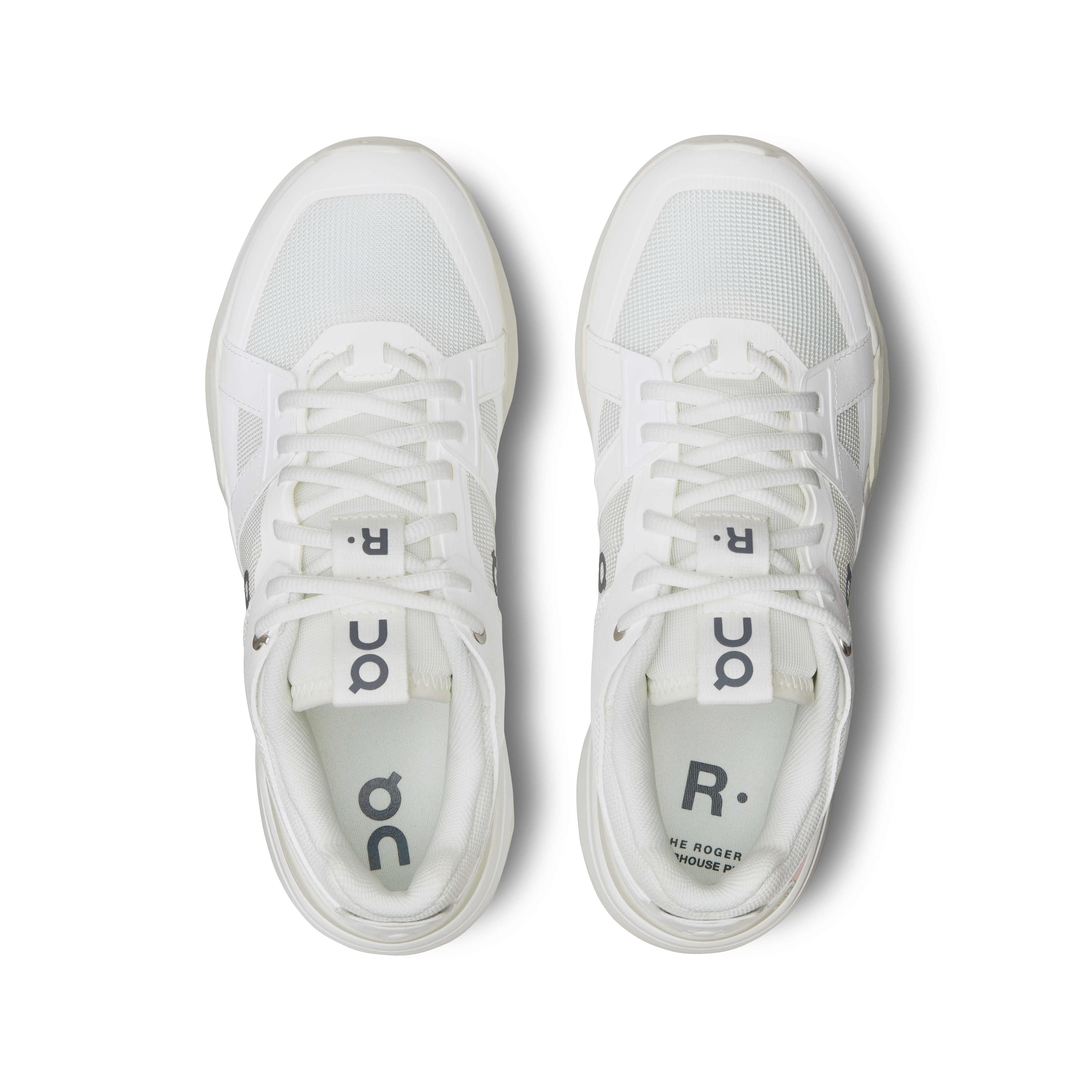 On THE ROGER Clubhouse Pro Tennis Shoes Men - White/Ice Tennis Shoes On Running