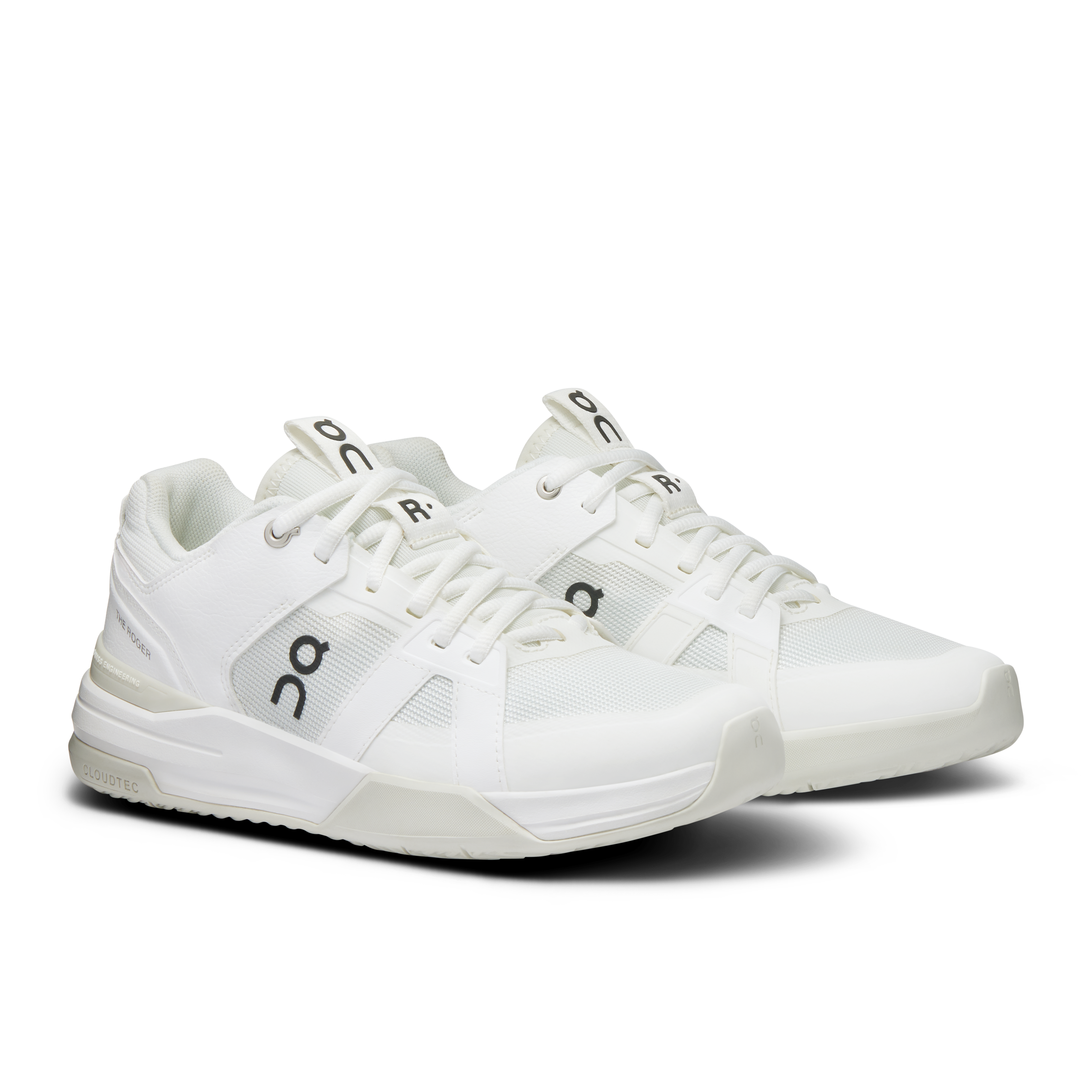 On THE ROGER Clubhouse Pro Tennis Shoes Men - White/Ice Tennis Shoes On Running