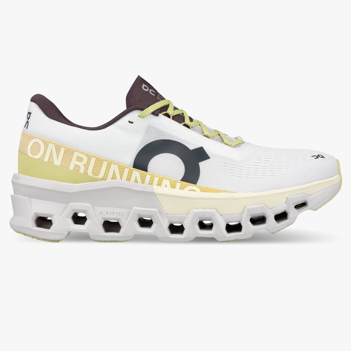 On Cloudmonster 2 Running Shoe Women - Undyed/Zest