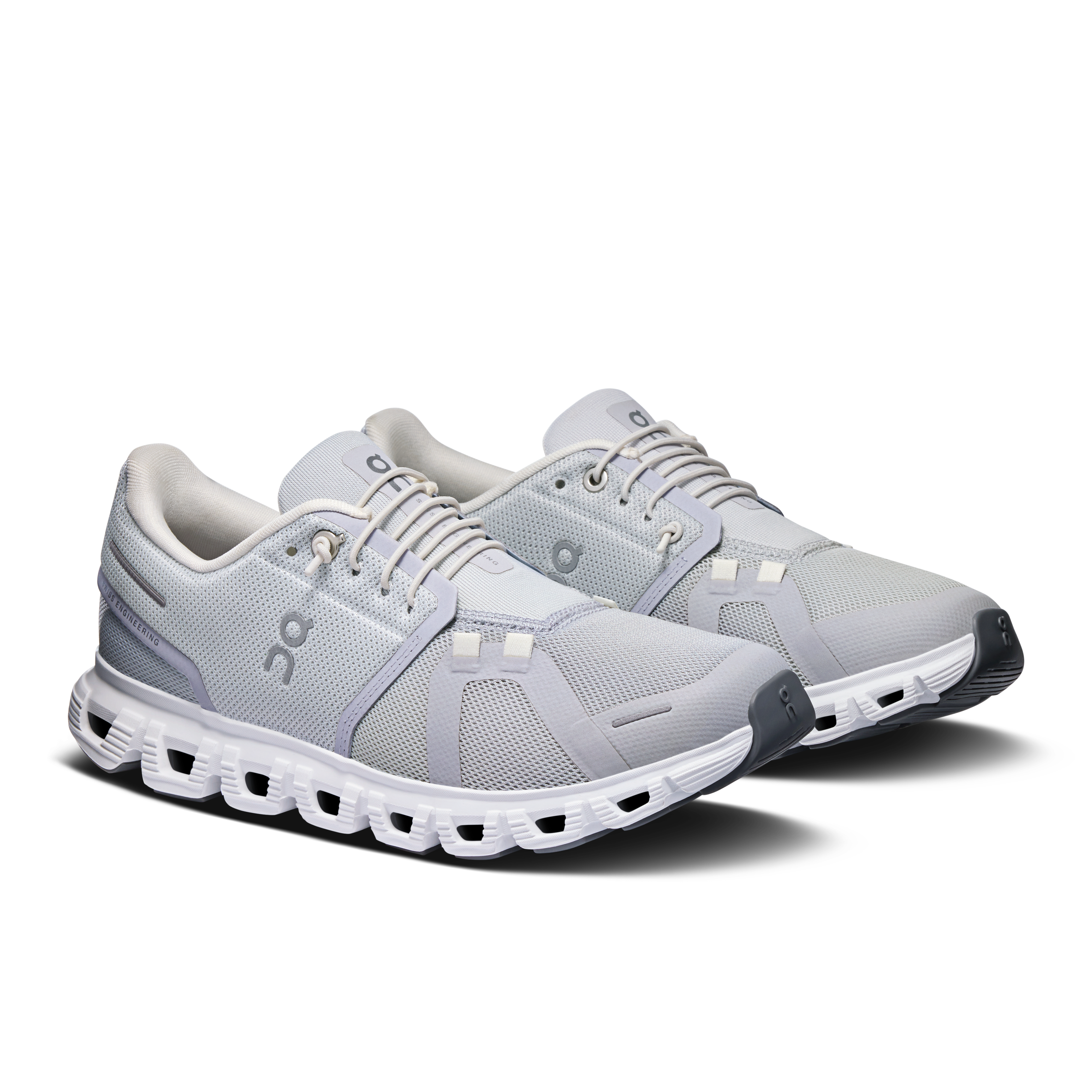 On Cloud 6 Running Shoes Men - Glacier/White