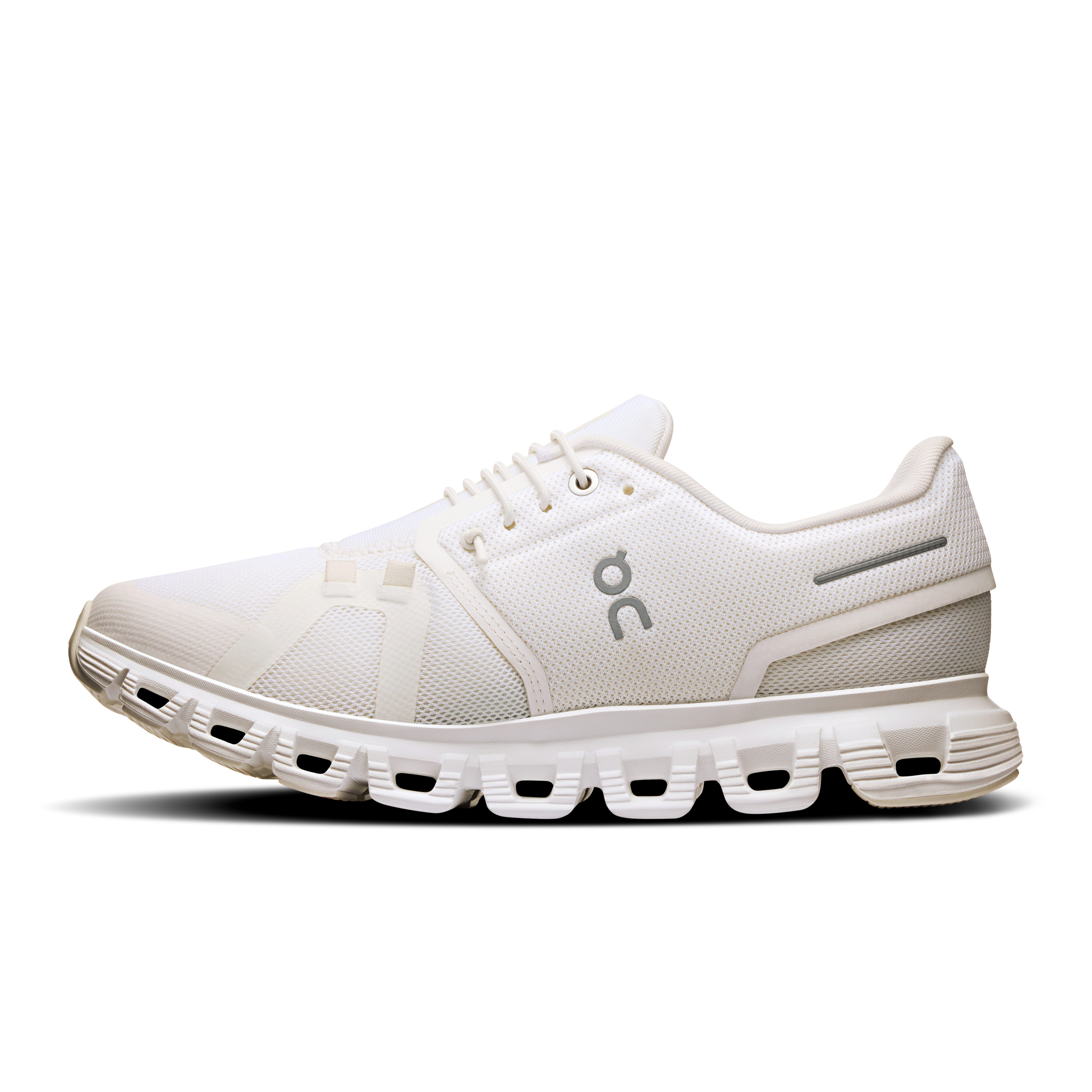 On Cloud 6 Running Shoes Women - White/White
