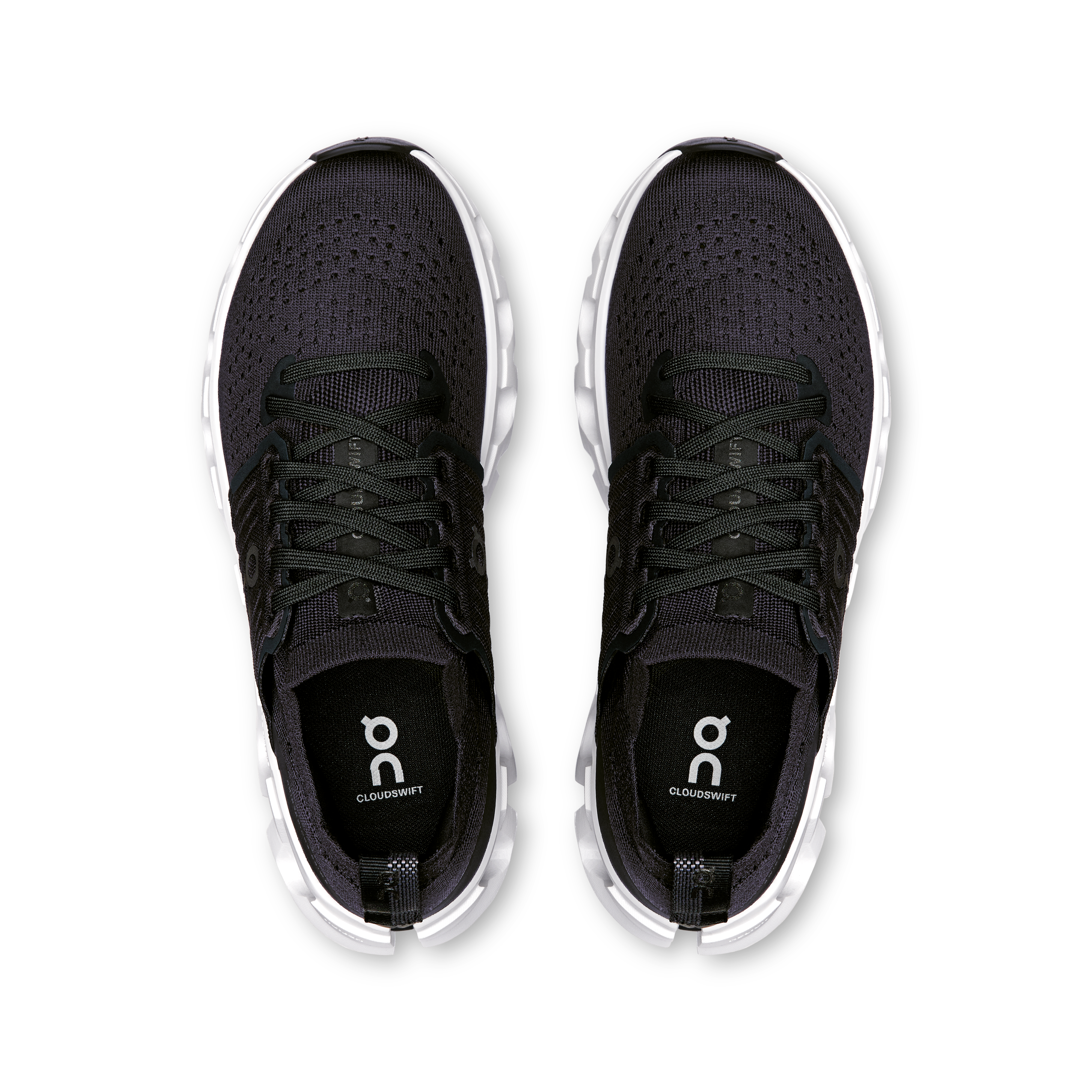 On Cloudswift 4 Running Shoes Women - Black/White Running Shoes On Running
