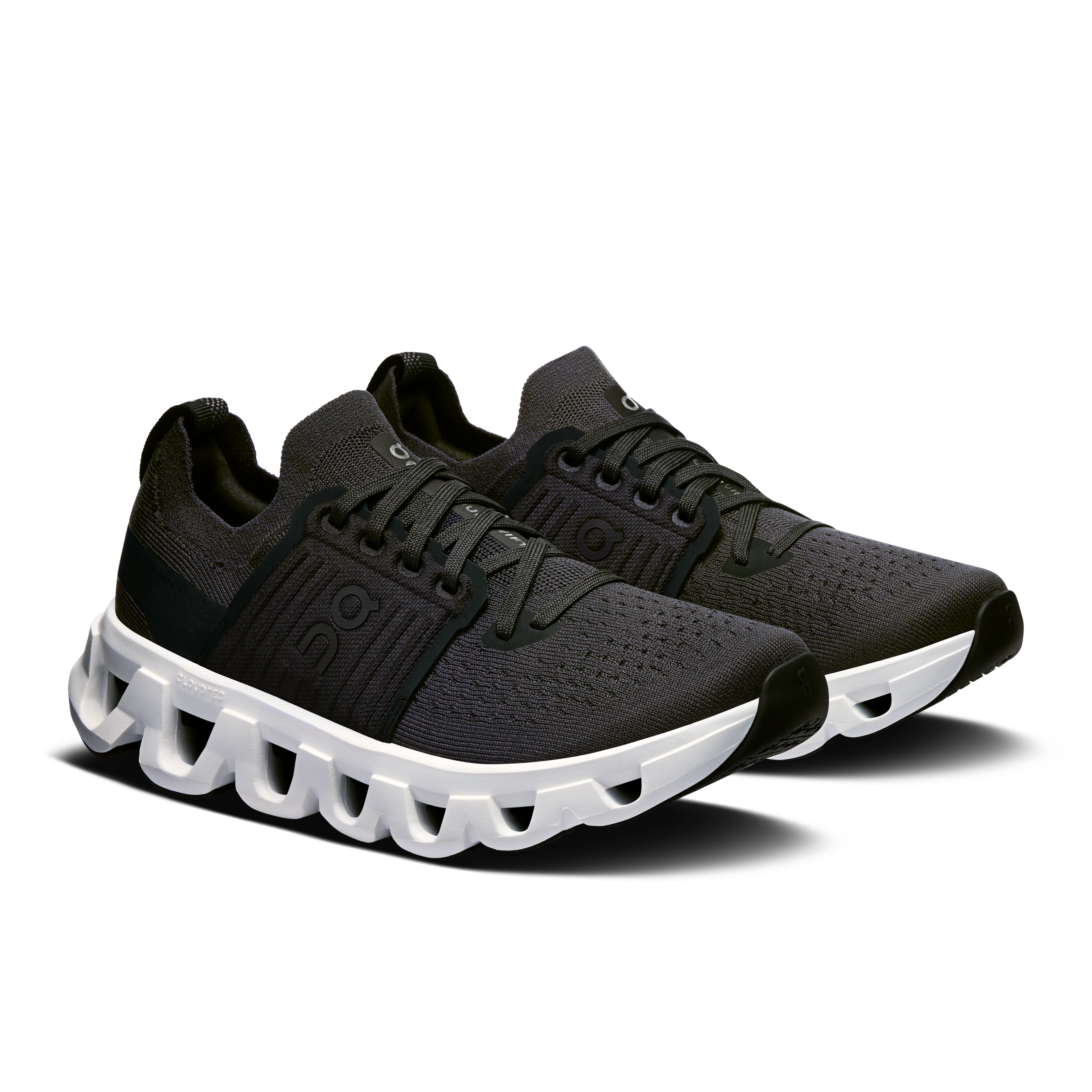 On Cloudswift 4 Running Shoes Women - Black/White Running Shoes On Running