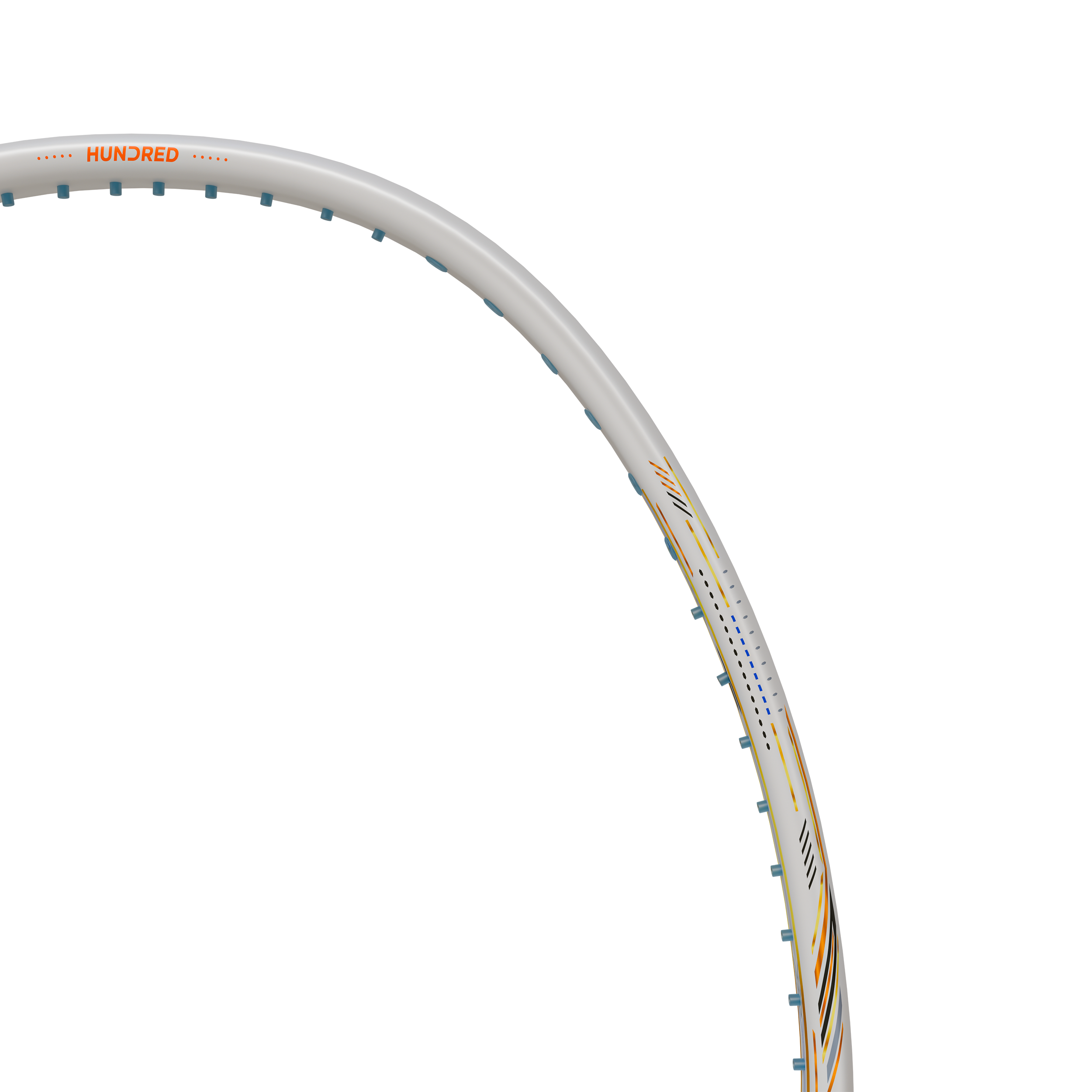 Hundred Nitrix 70 Volta Badminton Racket - White