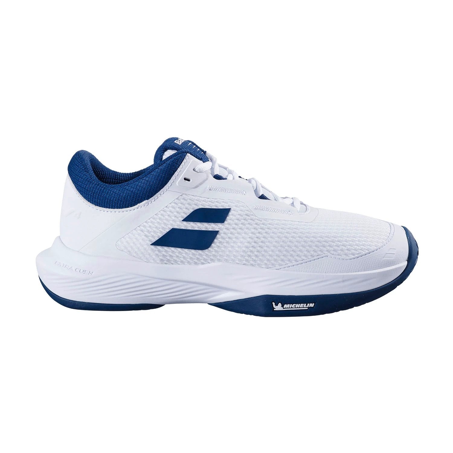 Babolat SFX 4 All Court Tennis Shoes Men (3A0S25A529) - White/Estate Blue WHITE ESTATE BLUE Tennis Shoes Babolat