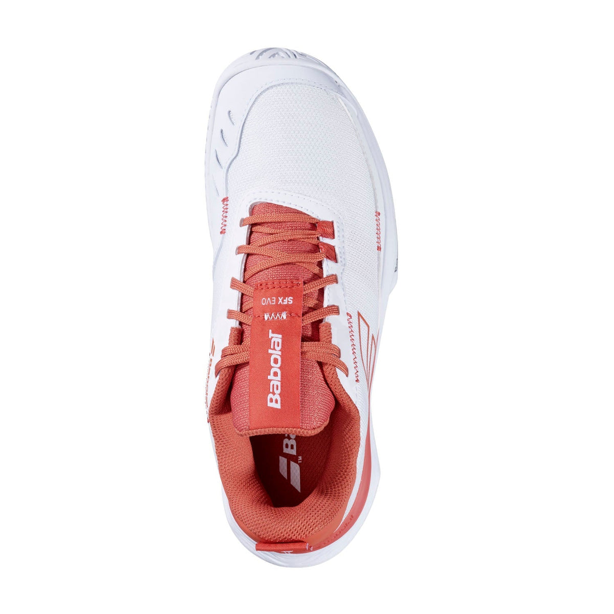 Babolat SFX Evo All Court Tennis Shoe Women, White/Terra Cotta, detail view