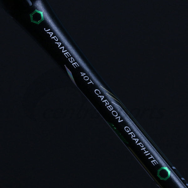 Ashaway Phantom X-Shadow Badminton Racket (Strung) - Black/Green Clearance Ashaway