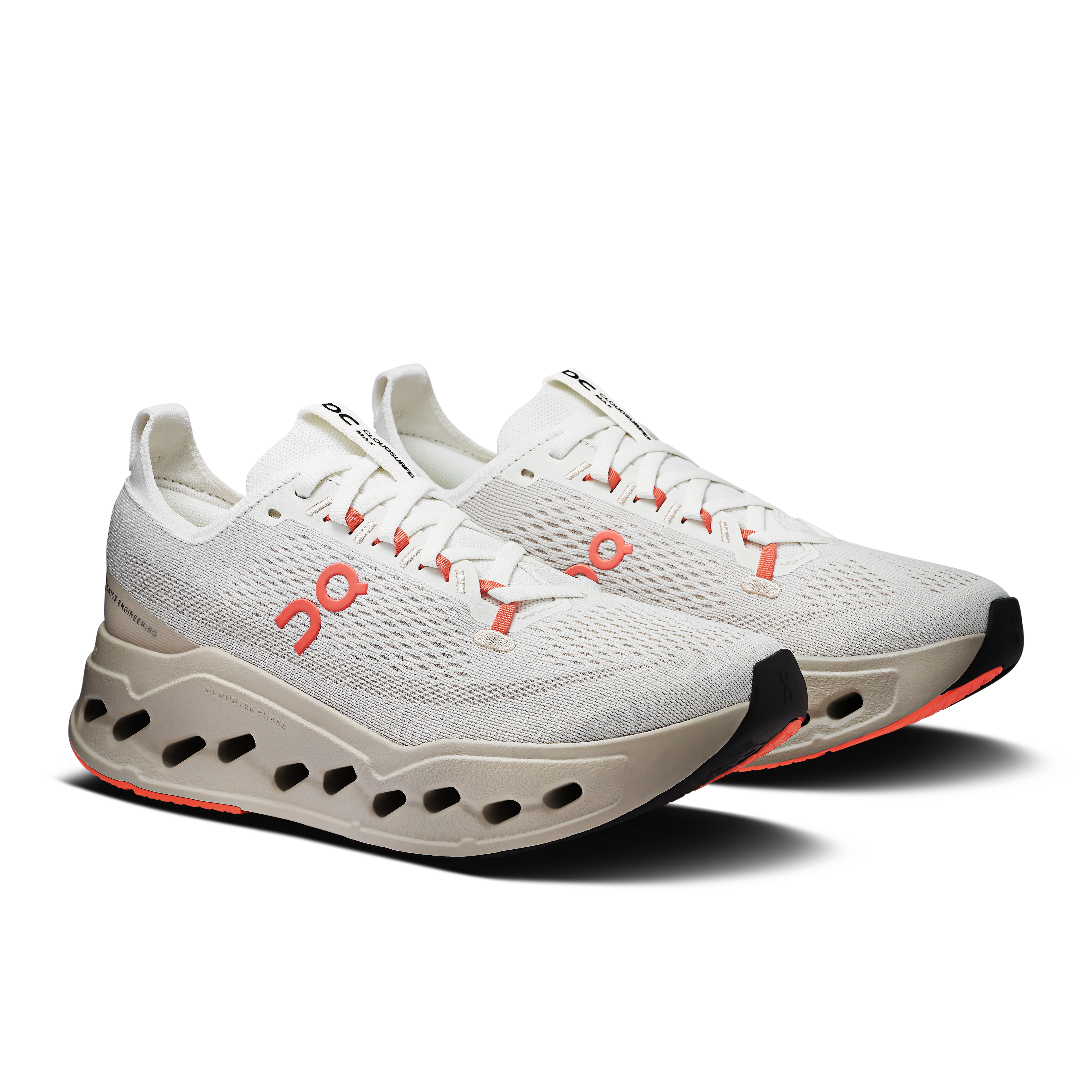 On Running Cloudsurfer Max Running Shoe Men - Ivory/Salmon Running Shoes On Running