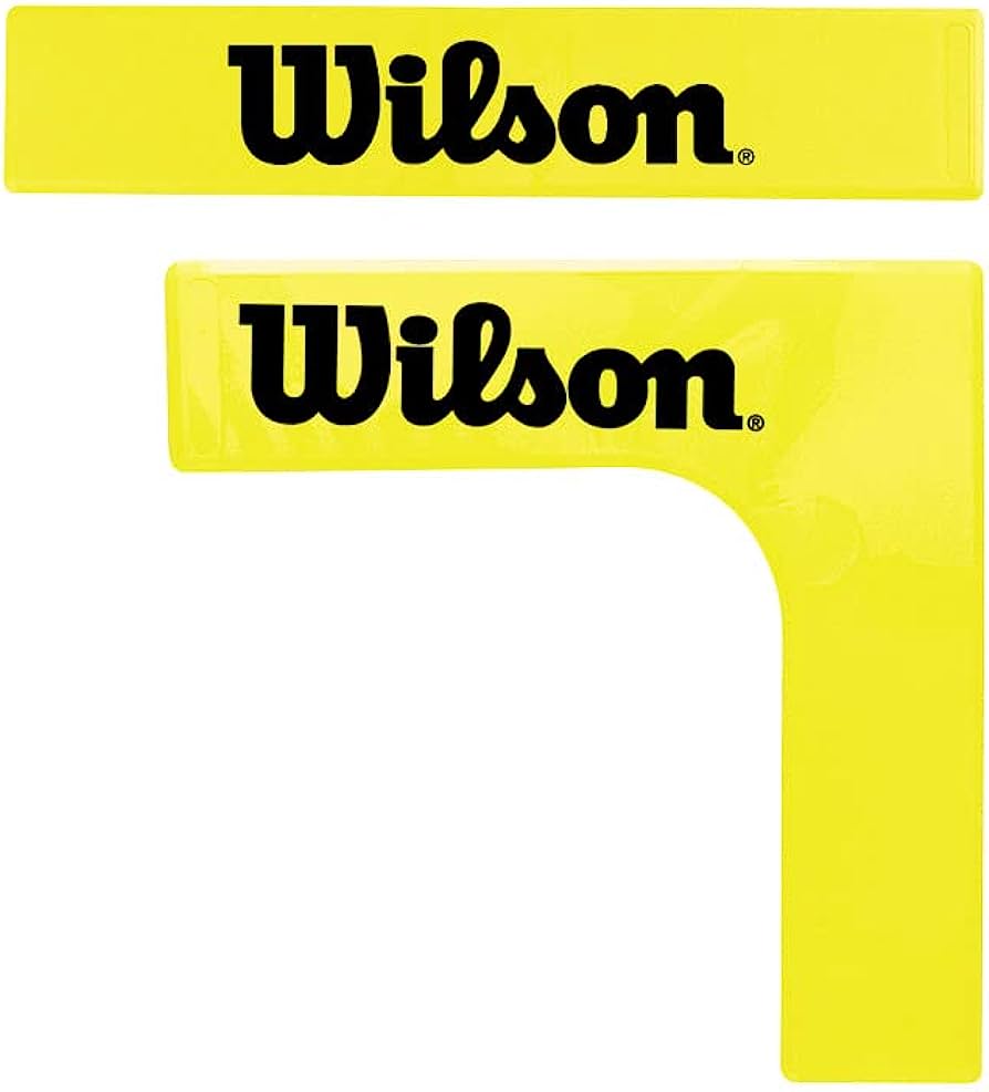 WRZ2573 EZ Court Lines YELLOW One Size Clearance Wilson