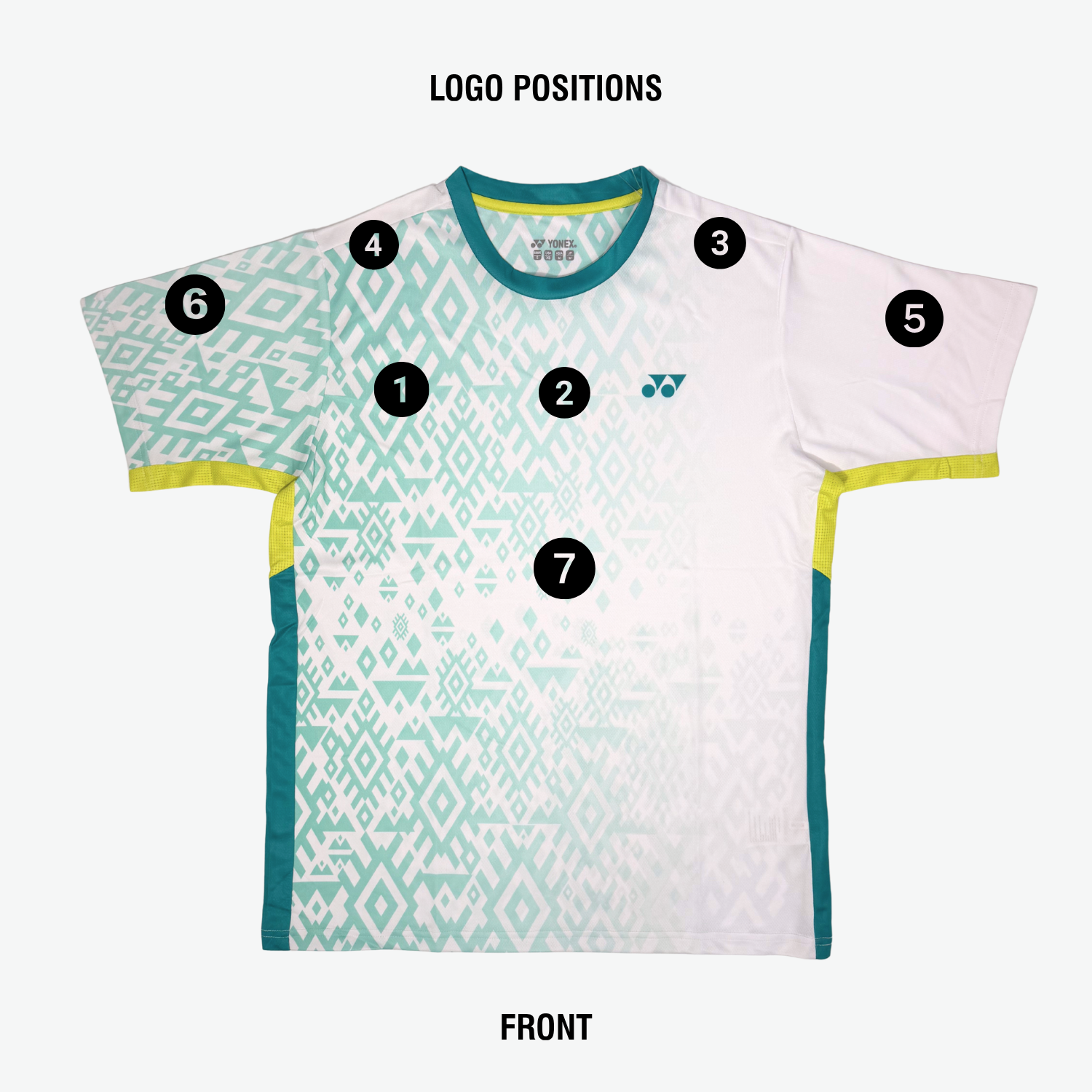 Yonex YTJ 11 Batik Fade 2 T-Shirt Junior - White Clothing Yonex