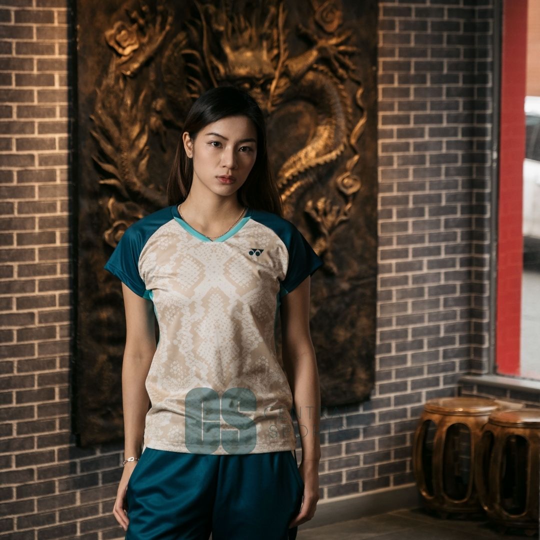 Yonex Snakeskin Game Top Womens Jade Clothing Yonex