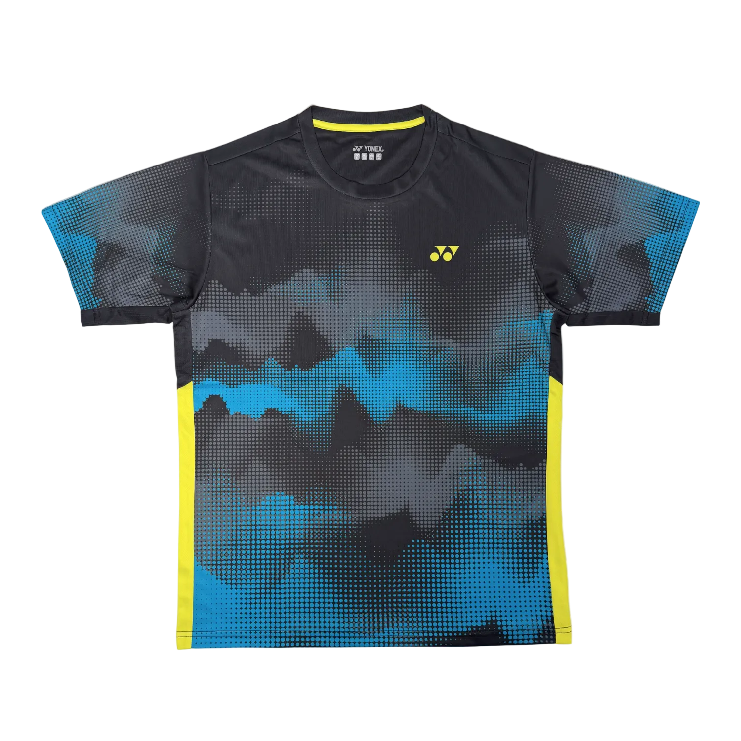 Yonex YTM 12 Mystic Mountains Crew Neck T-Shirt Unisex - Black Black Clothing Yonex