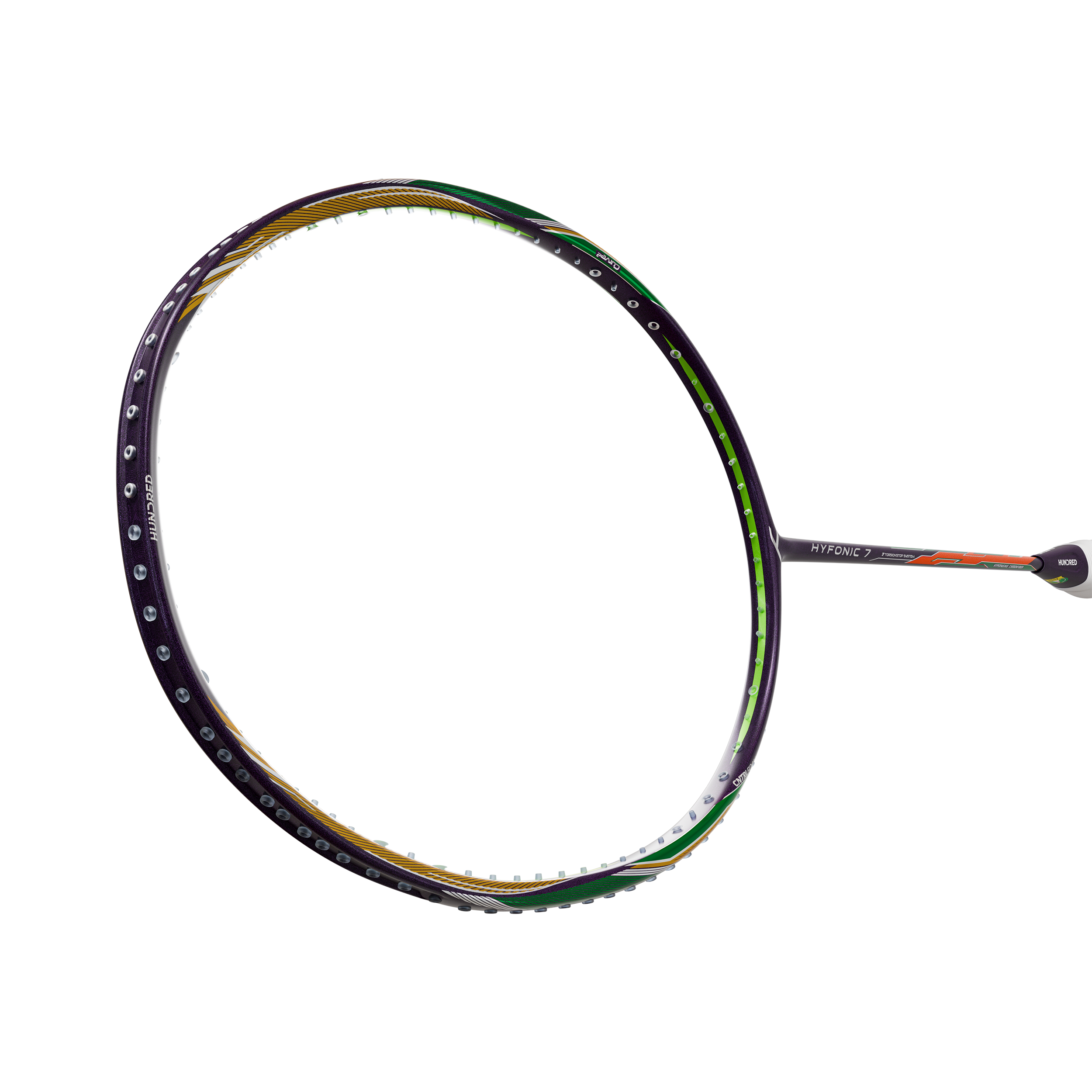 Hundred Hyfonic 7 Badminton Racket - Purple/Green