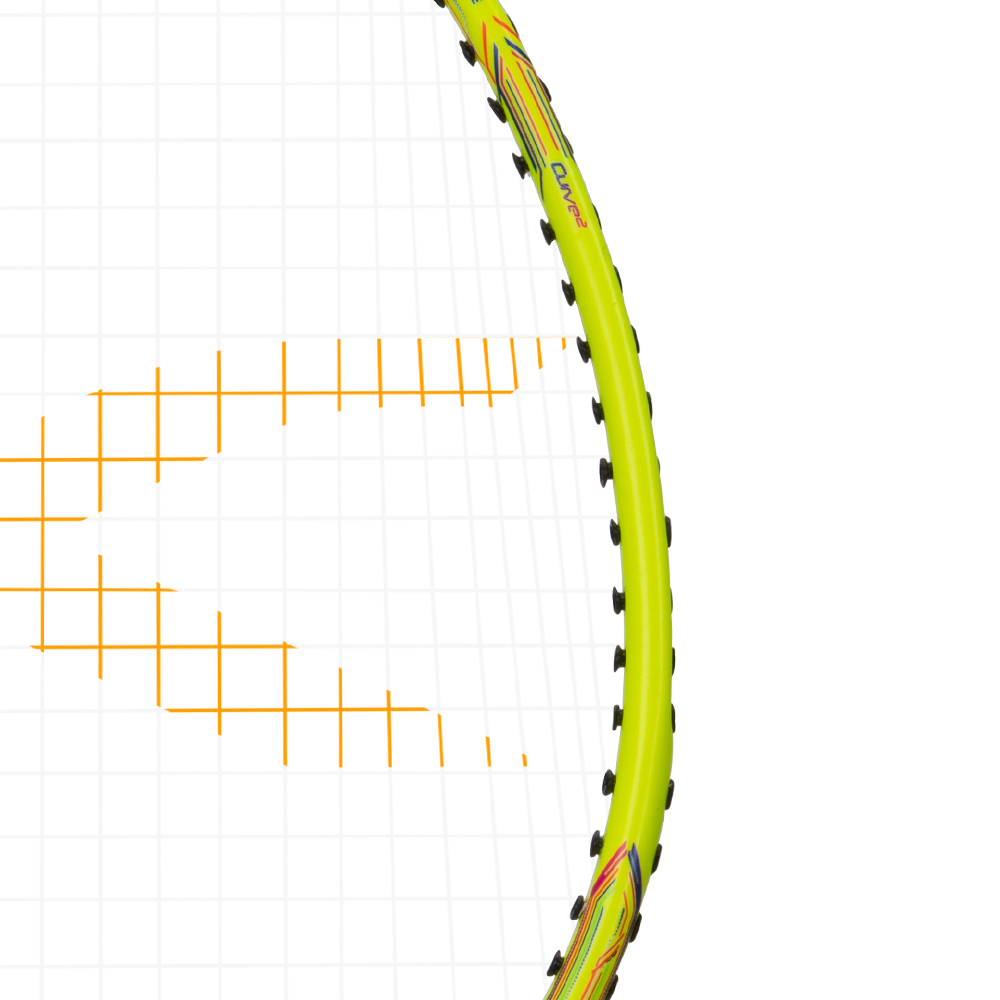 Hundred Powertek 200 2U Junior Badminton Racket - Yellow Badminton Rackets Hundred