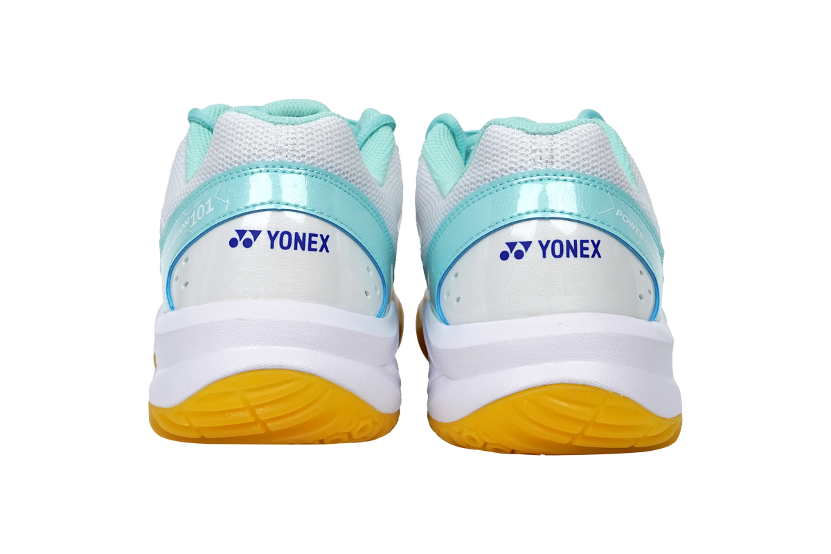 Yonex SHB101EX Power Cushion 101 Badminton Shoe Unisex - White/Mint Badminton Shoes Yonex
