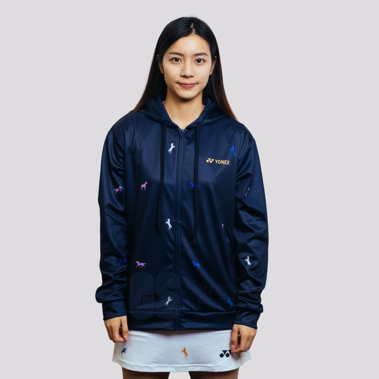 Yonex Night Rider – Unisex Zip Hoodie (Ink Blue) Yonex CNY2026 Zip Hood Sweat A Unisex Clothing Yonex
