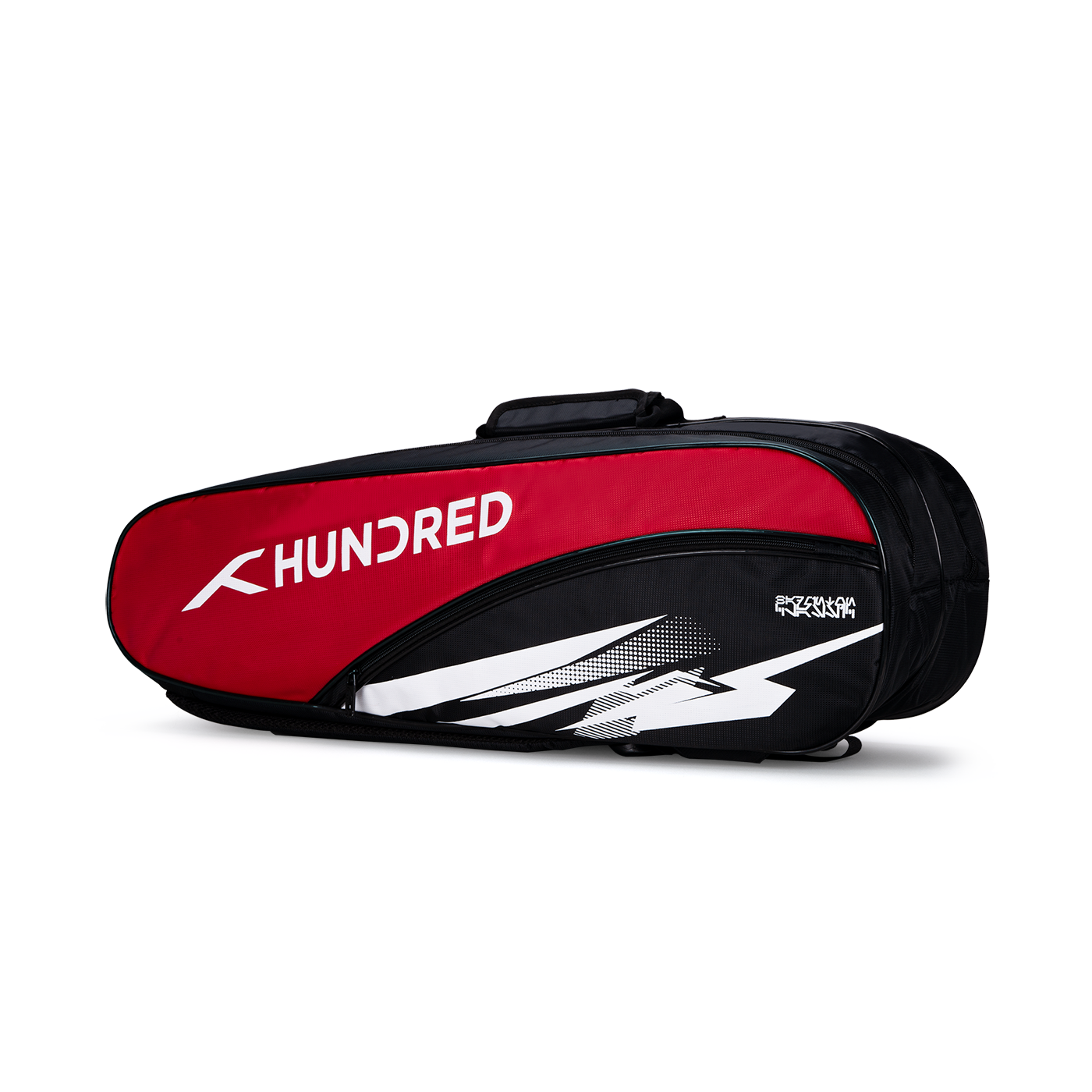 Hundred Cosmogear Badminton Kitbag - Black/Red Black Red 6 Racket Luggage Hundred