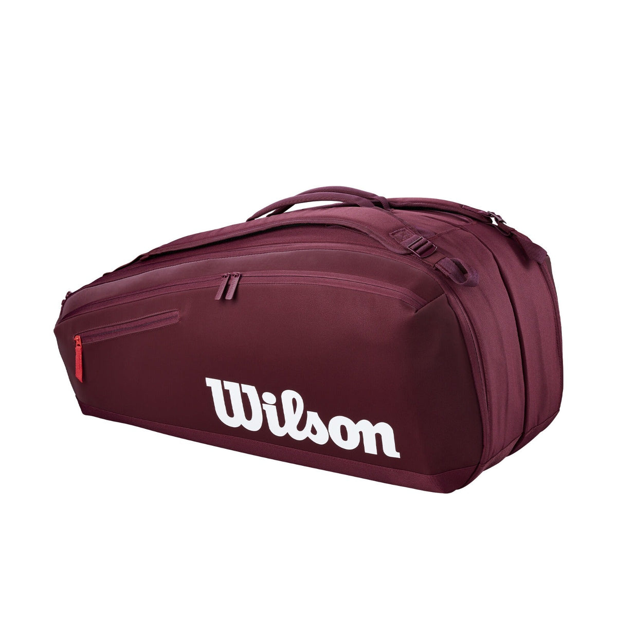 Wilson Defyer V1 2026 9 Pack Racket Bag, Red, back view