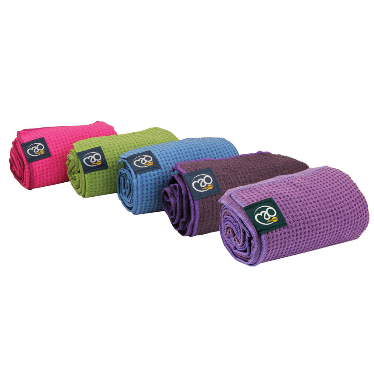 Grip Dot Yoga Towel Bright Pink 183 cm (L) x 60 cm (W) Towels Fitness-Mad