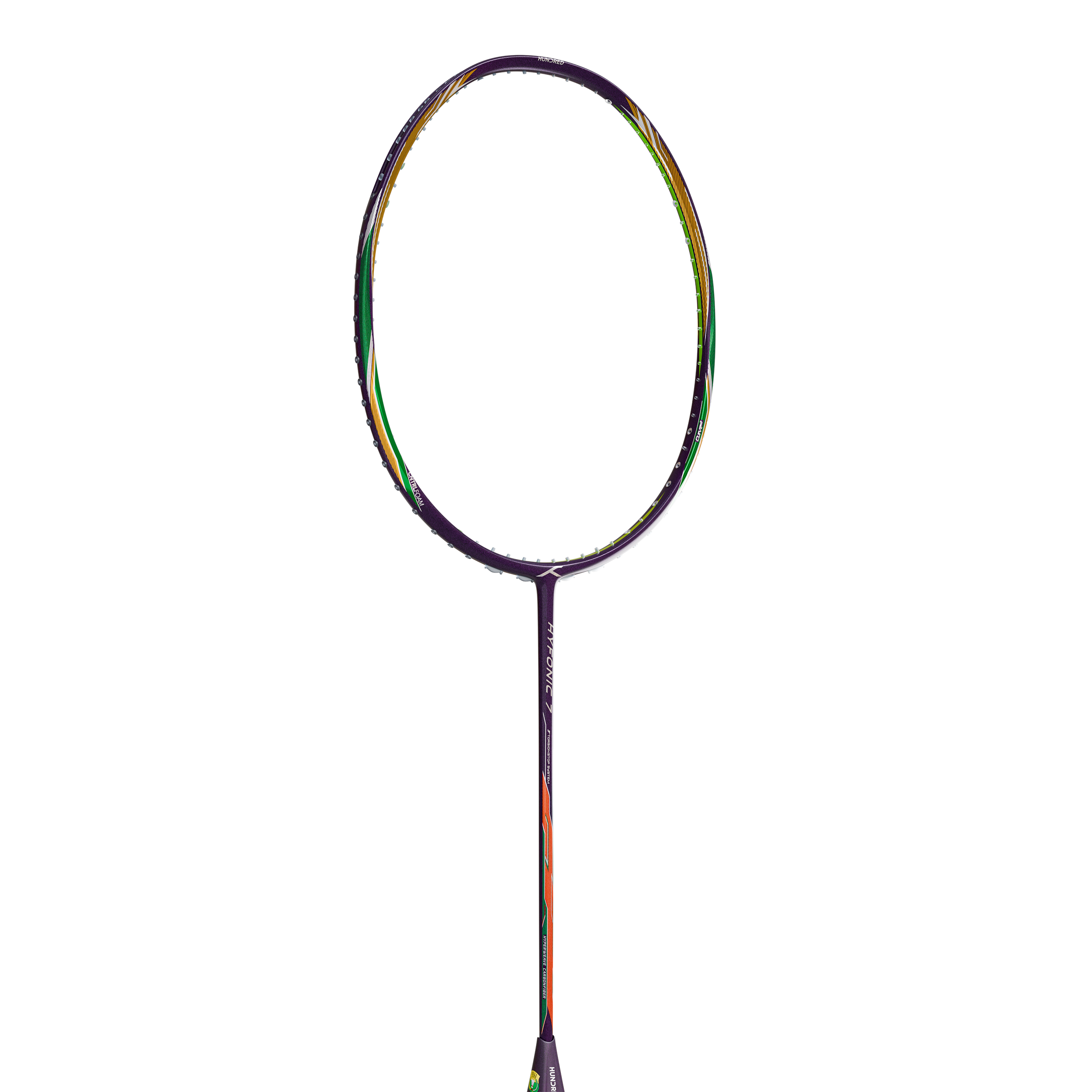 Hundred Hyfonic 7 Badminton Racket - Purple/Green