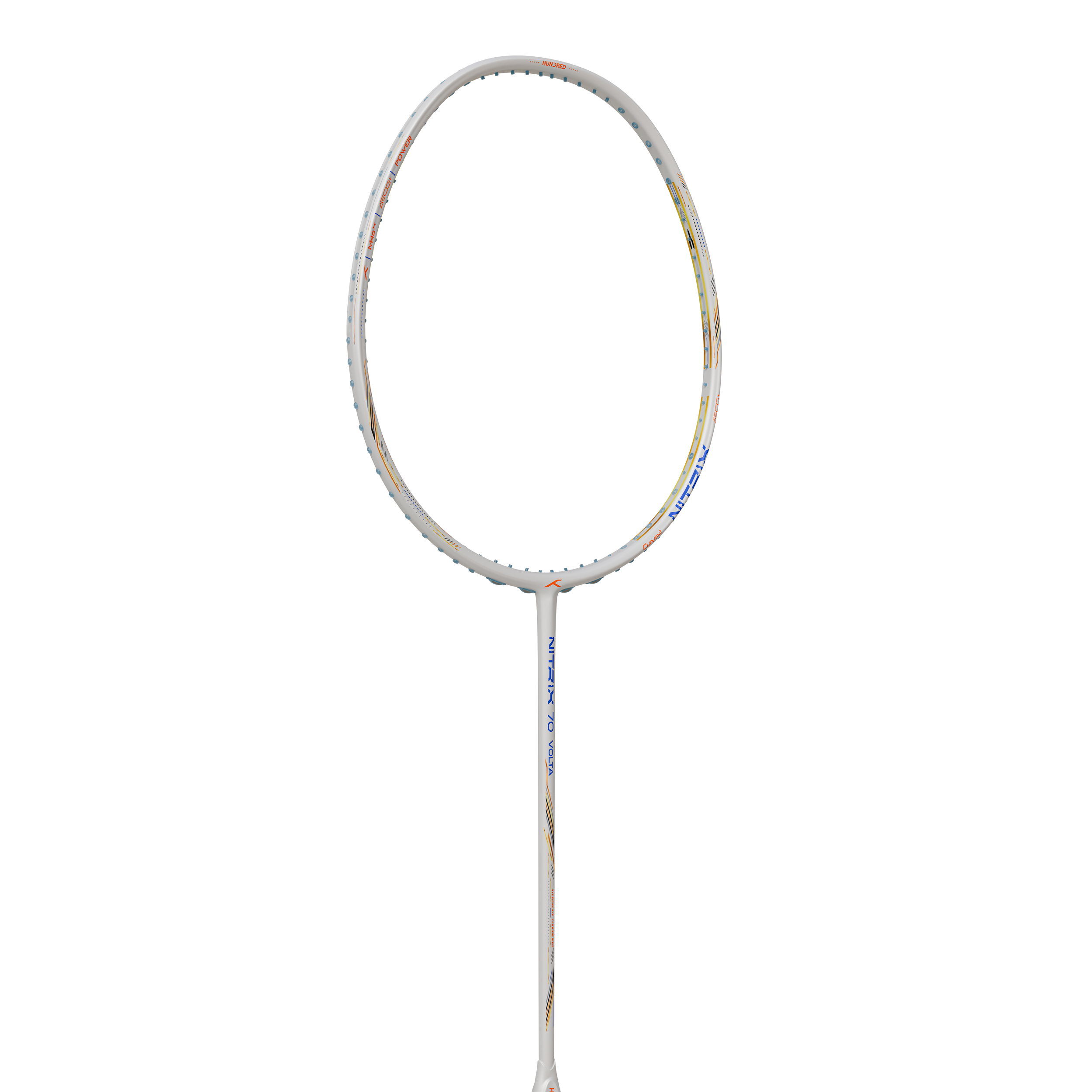 Hundred Nitrix 70 Volta Badminton Racket - White