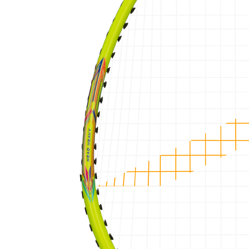 Hundred Powertek 200 2U Junior Badminton Racket - Yellow Badminton Rackets Hundred