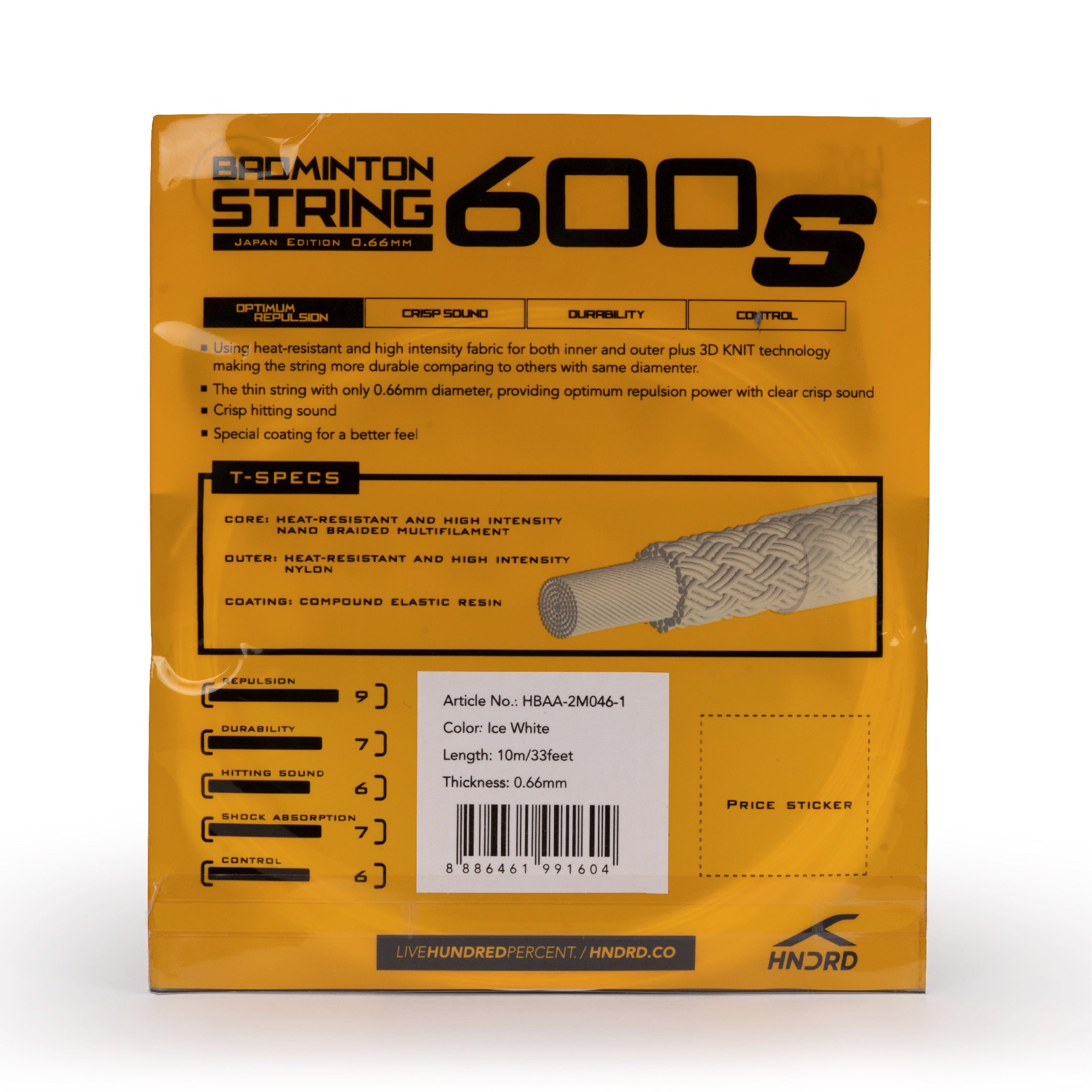Hundred 600 S Badminton String HBAA-2M046-1