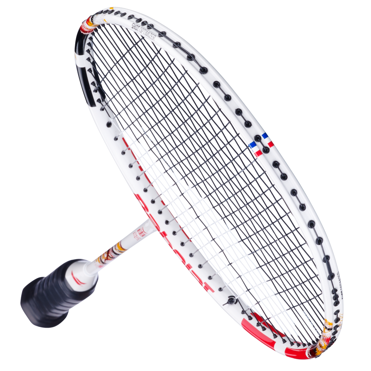 Babolat X-Feel Rise 2025 Unstrung Badminton Racket (601485) - White/Red Badminton Rackets Babolat