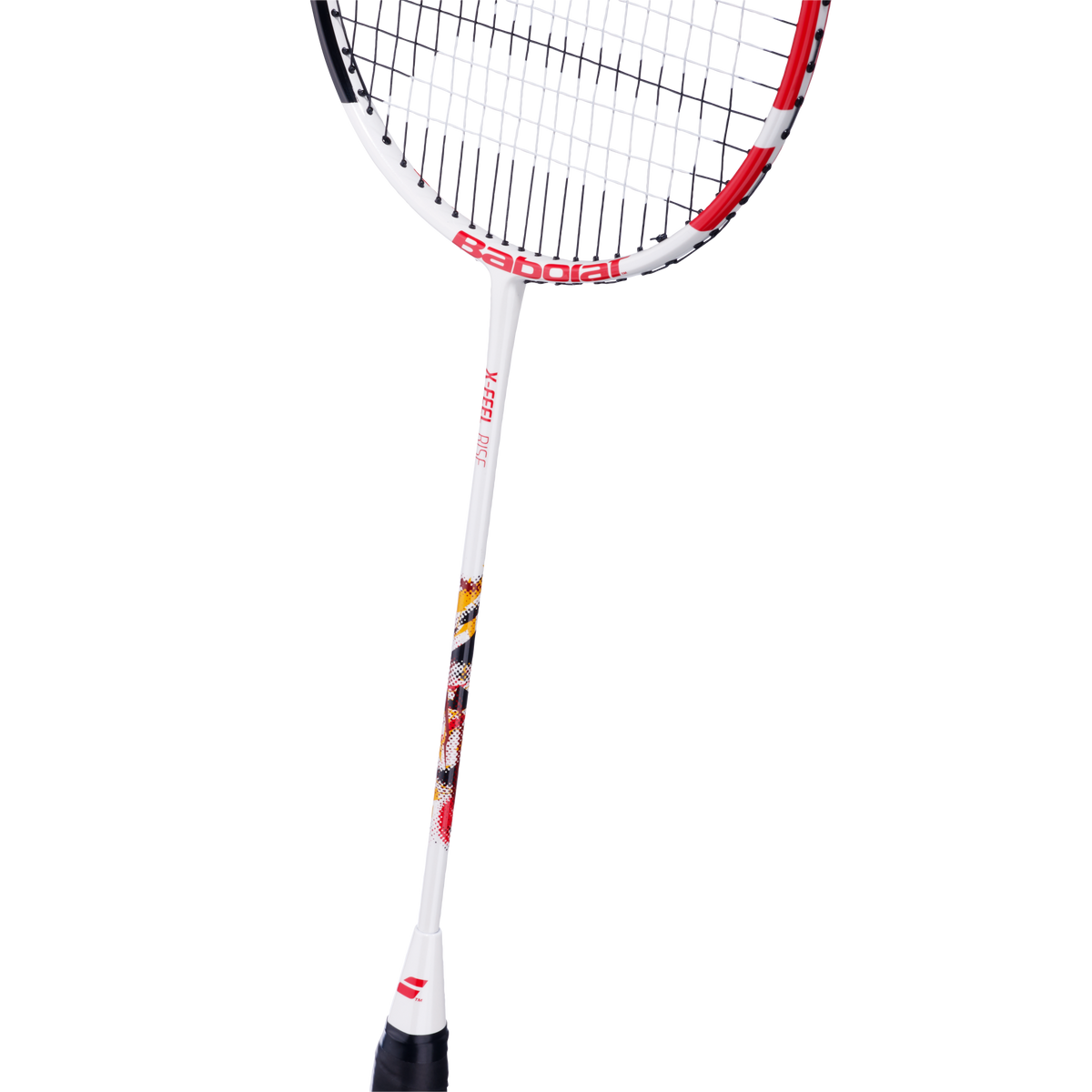 Babolat X-Feel Rise 2025 Unstrung Badminton Racket (601485) - White/Red Badminton Rackets Babolat