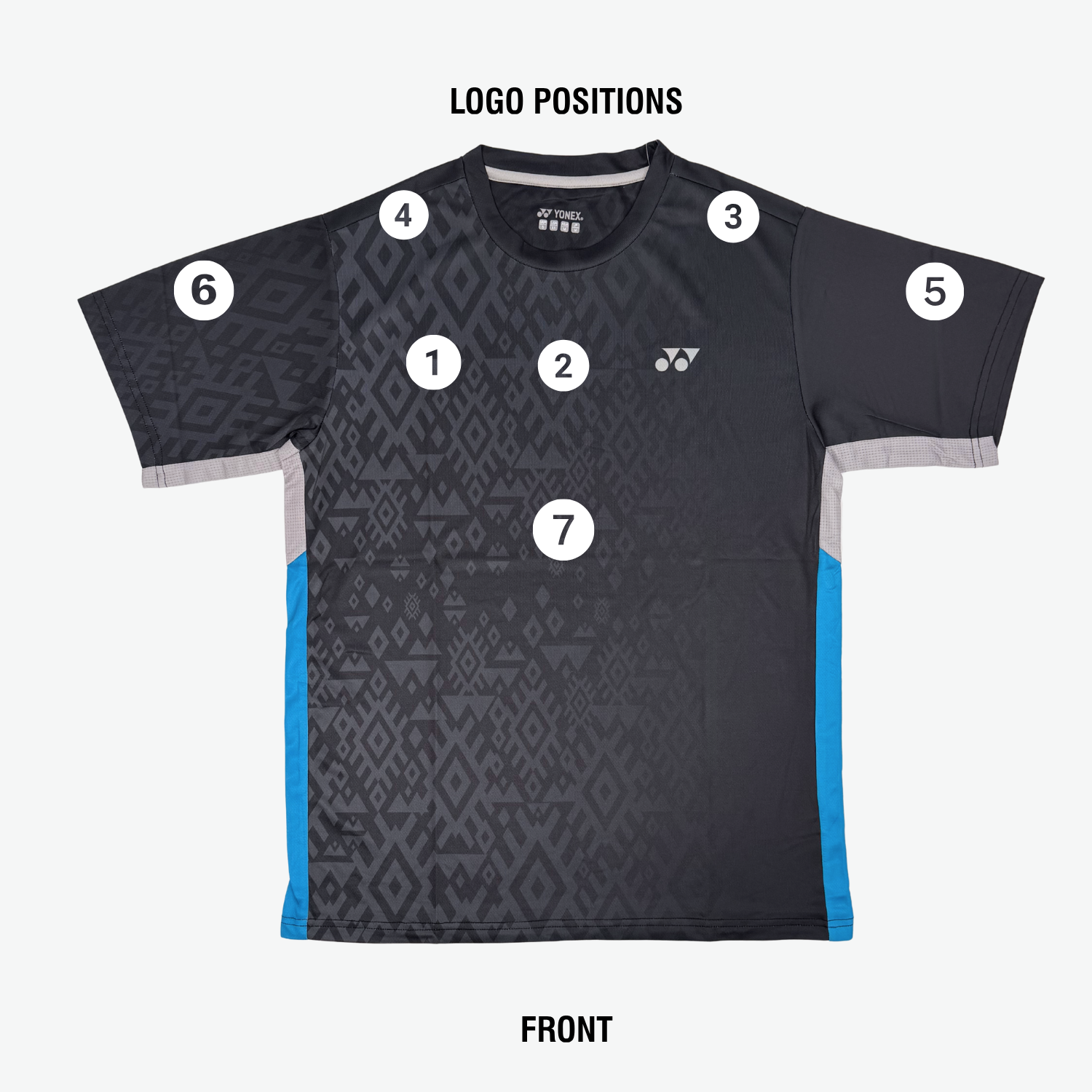 Yonex YTJ 11 Batik Fade 2 T-Shirt Junior - Black Clothing Yonex