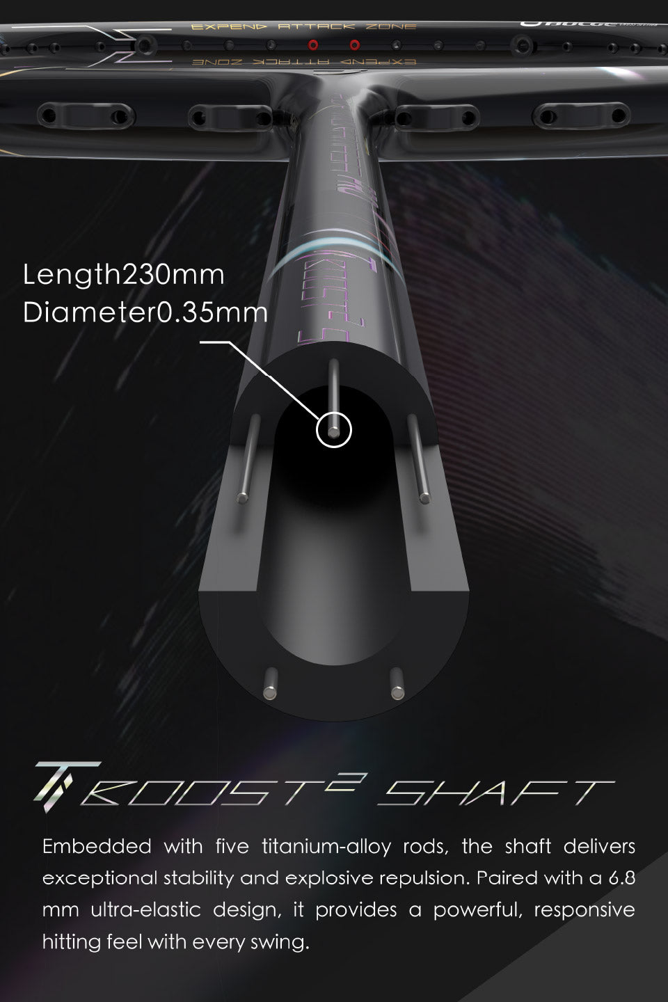 Jnice Air Muramasa Pro 5UG6 Badminton Racket Unstrung - Black Badminton Rackets JNICE