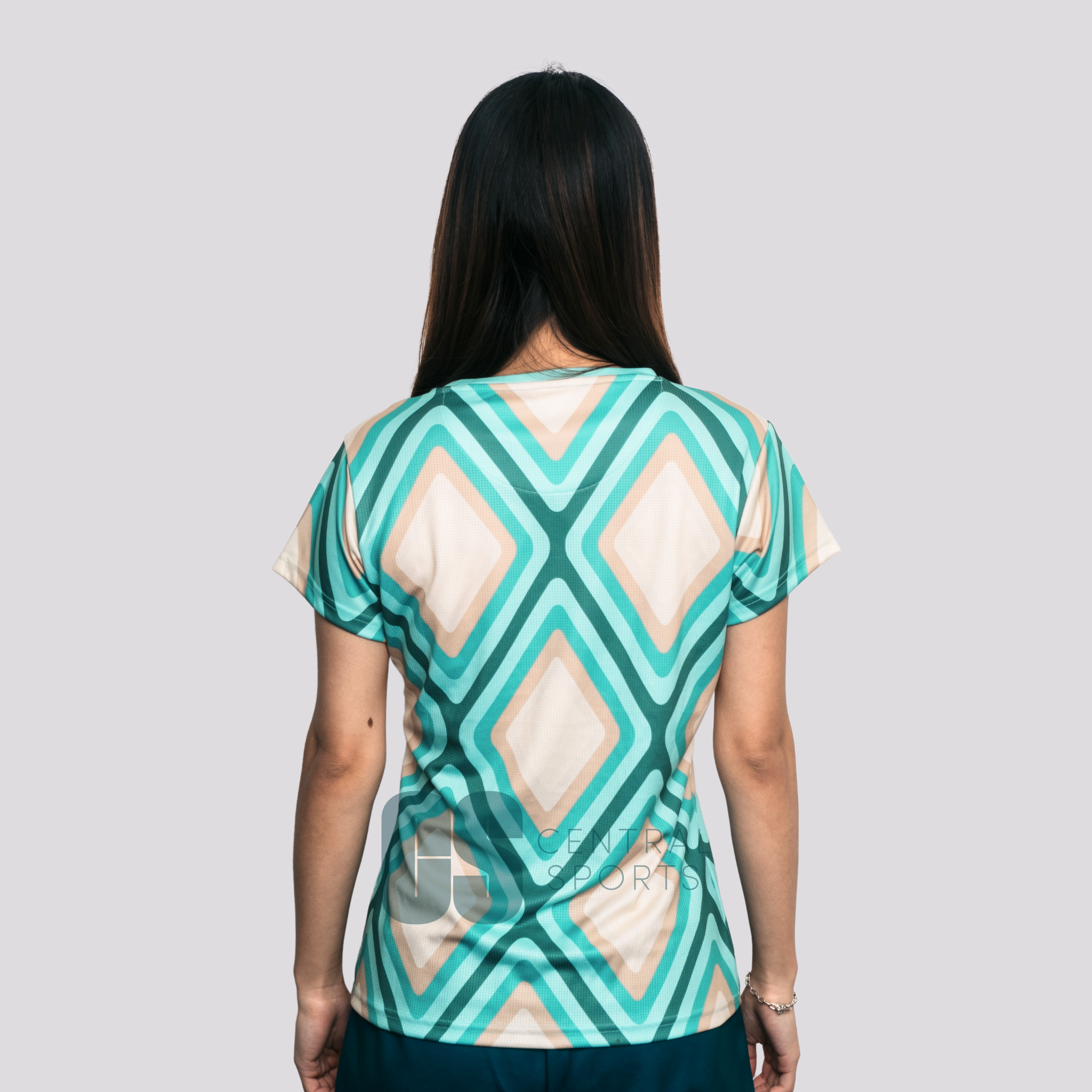 Yonex Diamond Tech T-Shirt Women Jade/Ivory Clothing Yonex